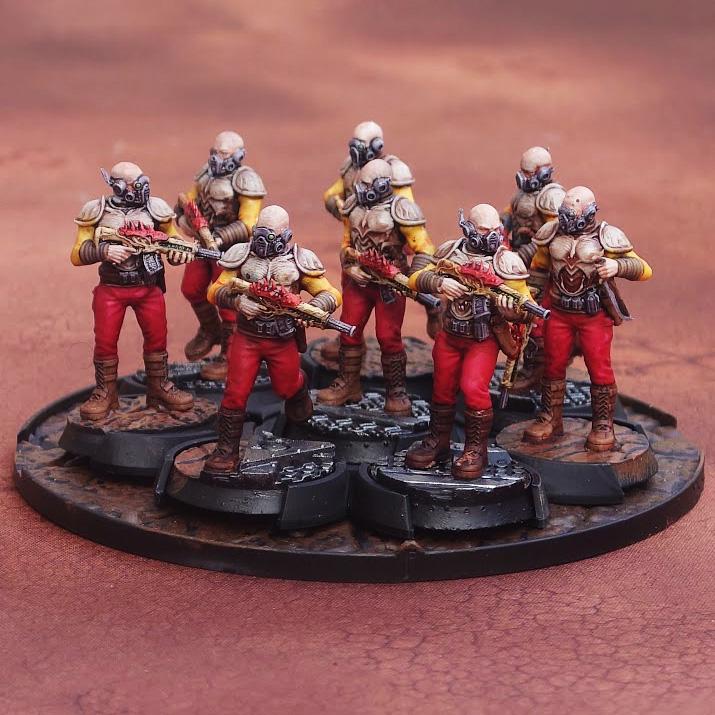 Bug Army - Cyblans, forester scouts with poisoned assault Rifles and Daguers - Proxywars