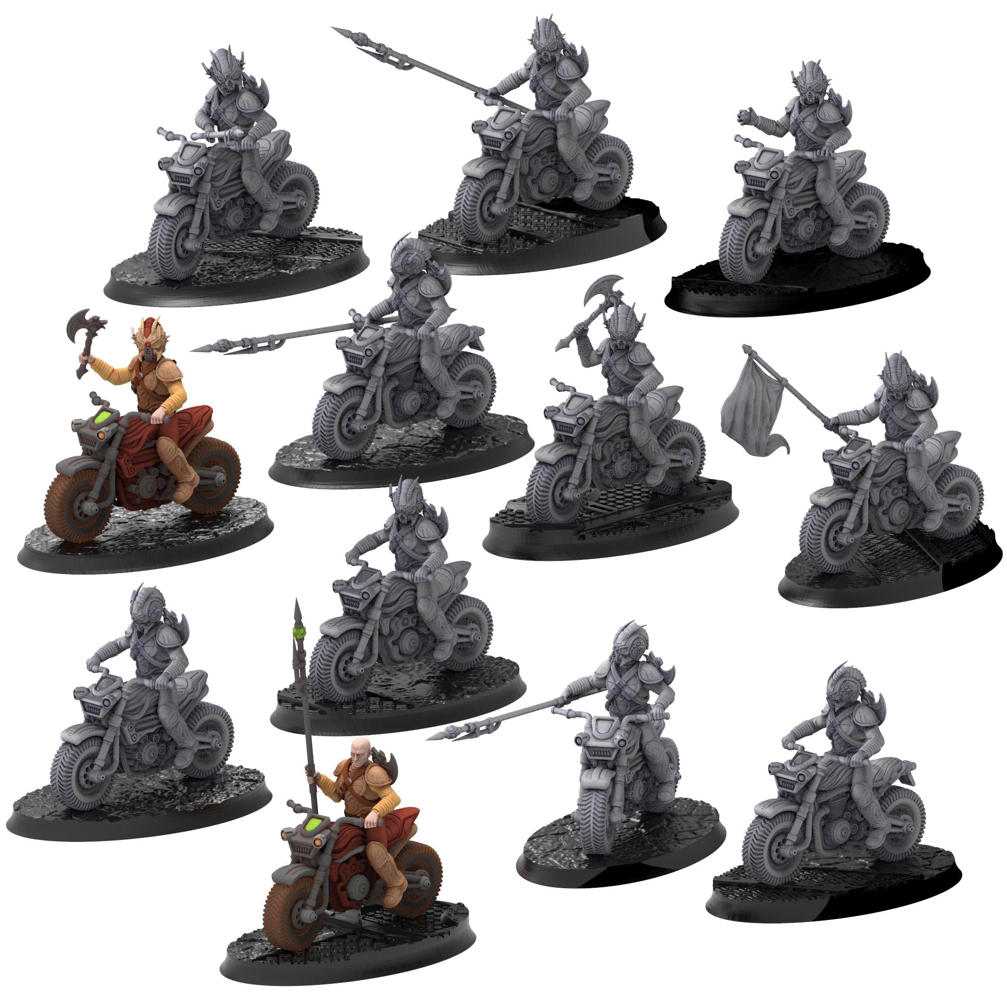 Bug Army - Akomas, vanguard assault bikers with Axes - Proxywars