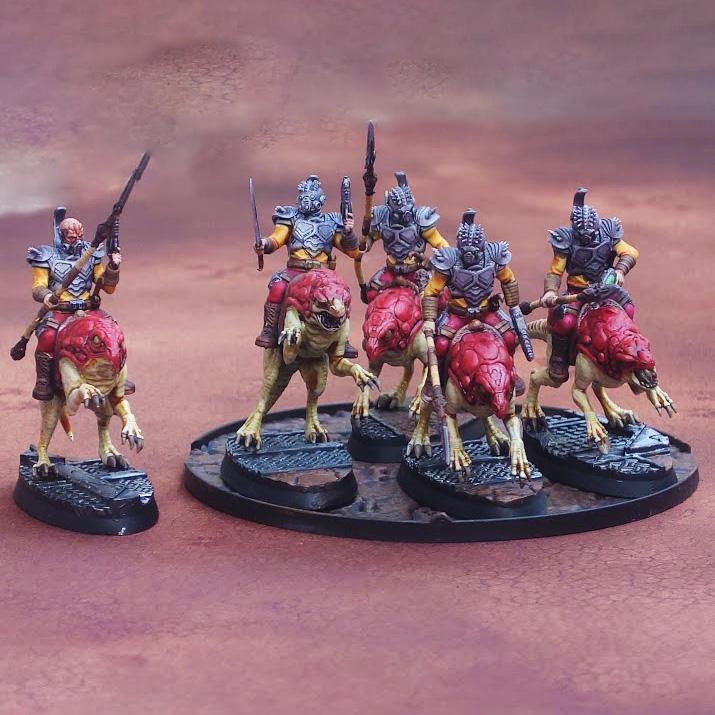 Bug Army - Аyокs, cavalry unit with Spears, Cleavers and heavy plasma Guns - Proxywars