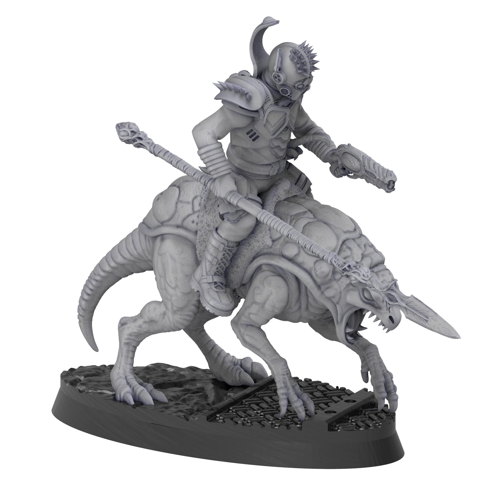 Bug Army - Аyокs, cavalry unit with Spears, Cleavers and heavy plasma Guns - Proxywars
