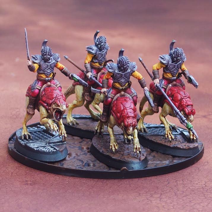 Bug Army - Аyокs, cavalry unit with Spears, Cleavers and heavy plasma Guns, Rocket option - Proxywars