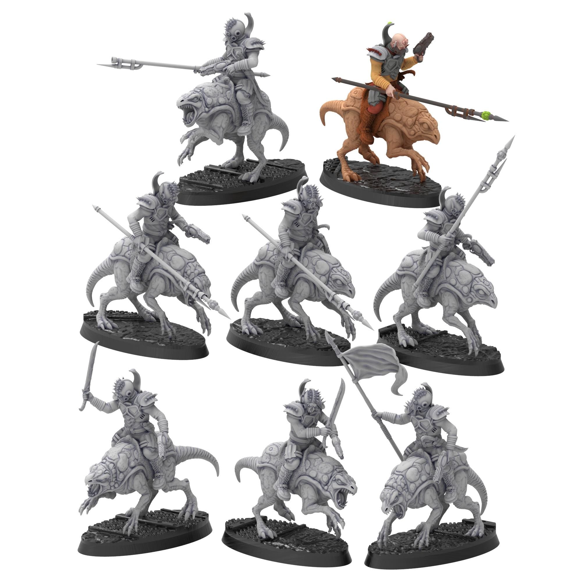 Bug Army - Аyокs, cavalry unit with Spears, Cleavers and heavy plasma Guns, Rocket option - Proxywars
