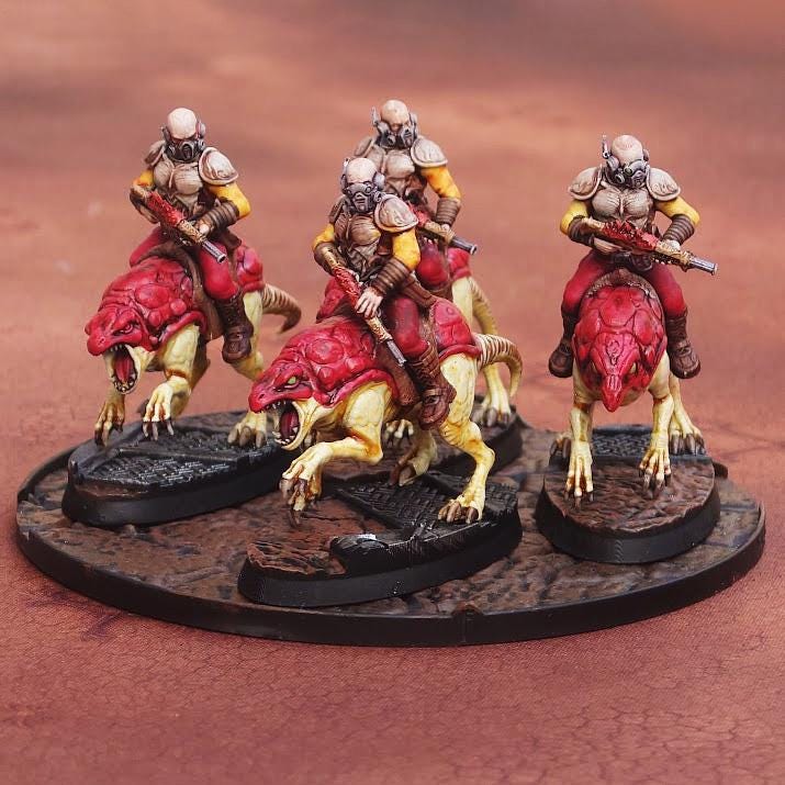 Bug Army - Cybgaks, forester scout riders with poisoned assault Rifles - Proxywars