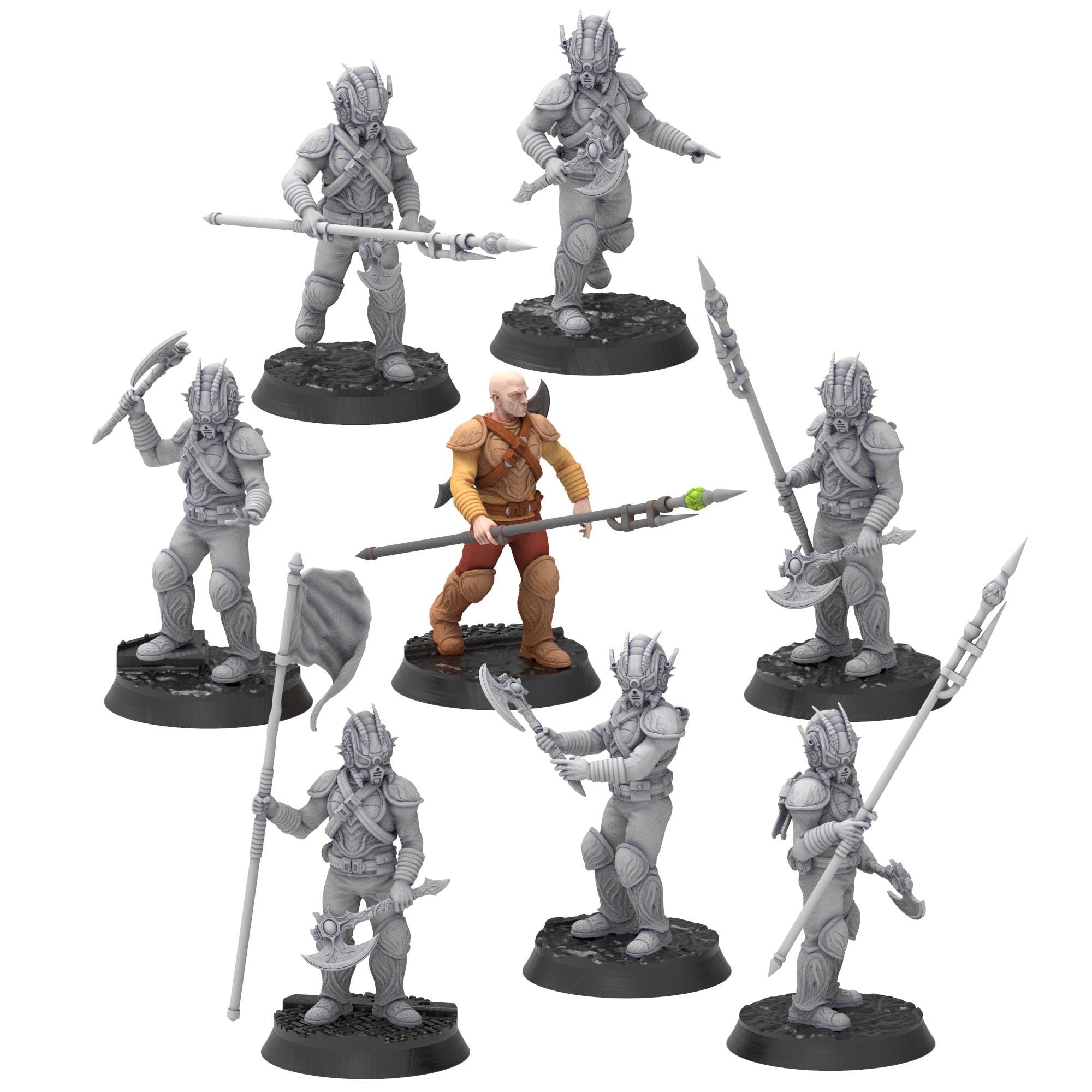 Bug Army - Akomas, dismounted vanguard assault bikers with Axes - Proxywars