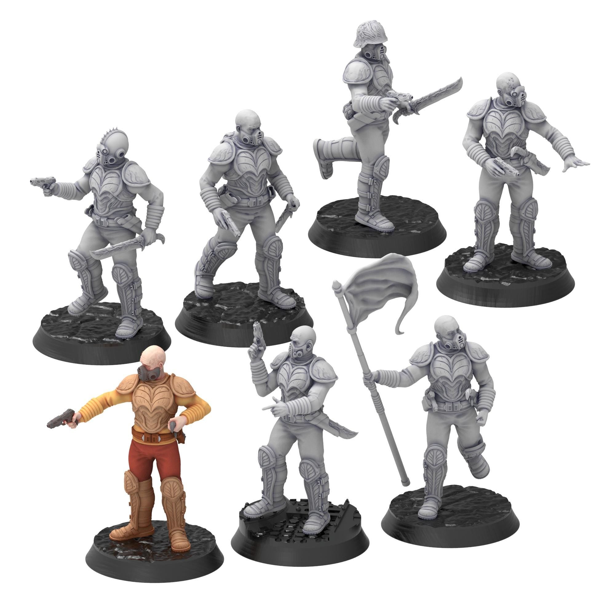 Bug Army - Avelos, dismounted bikers scouts with Guns and Cleavers - Proxywars