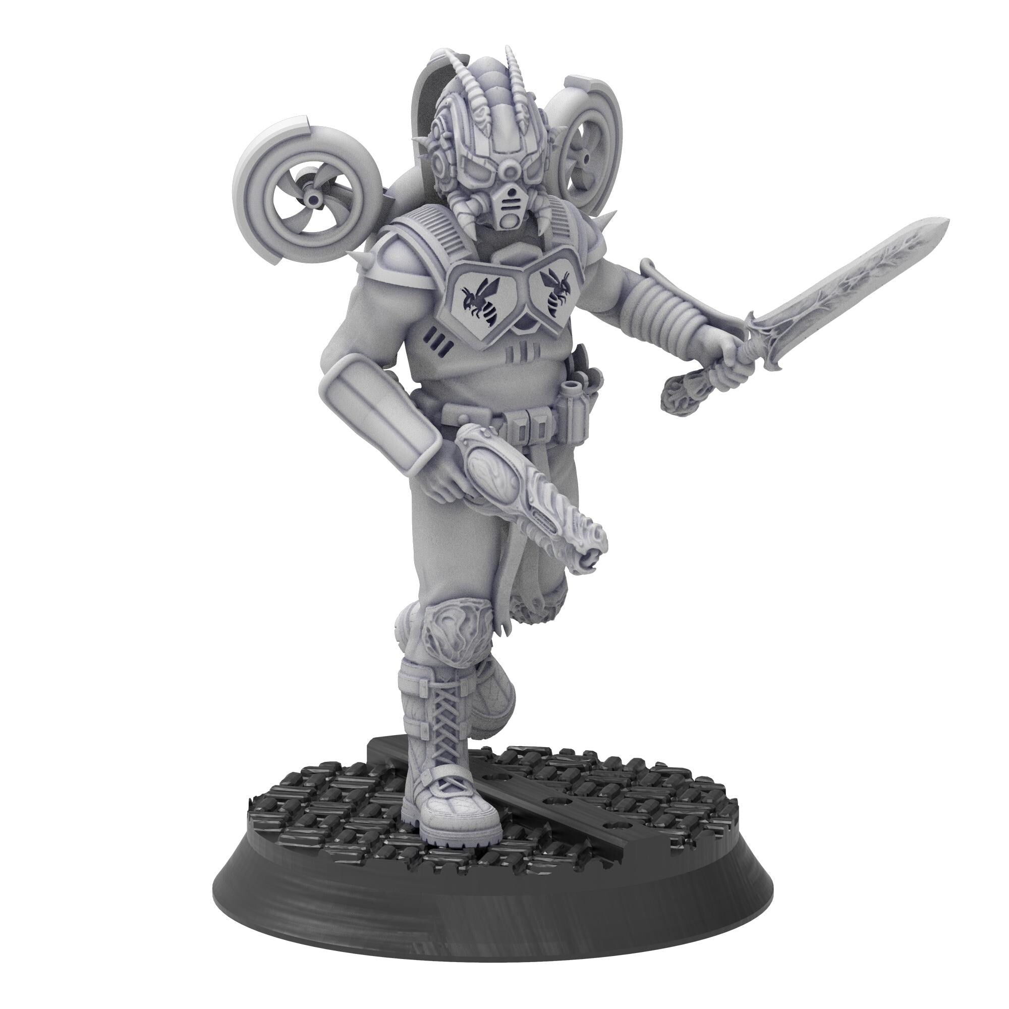 Bug Army - Keas, airborn assault troops with Swords and heavy plasma Guns - Proxywars