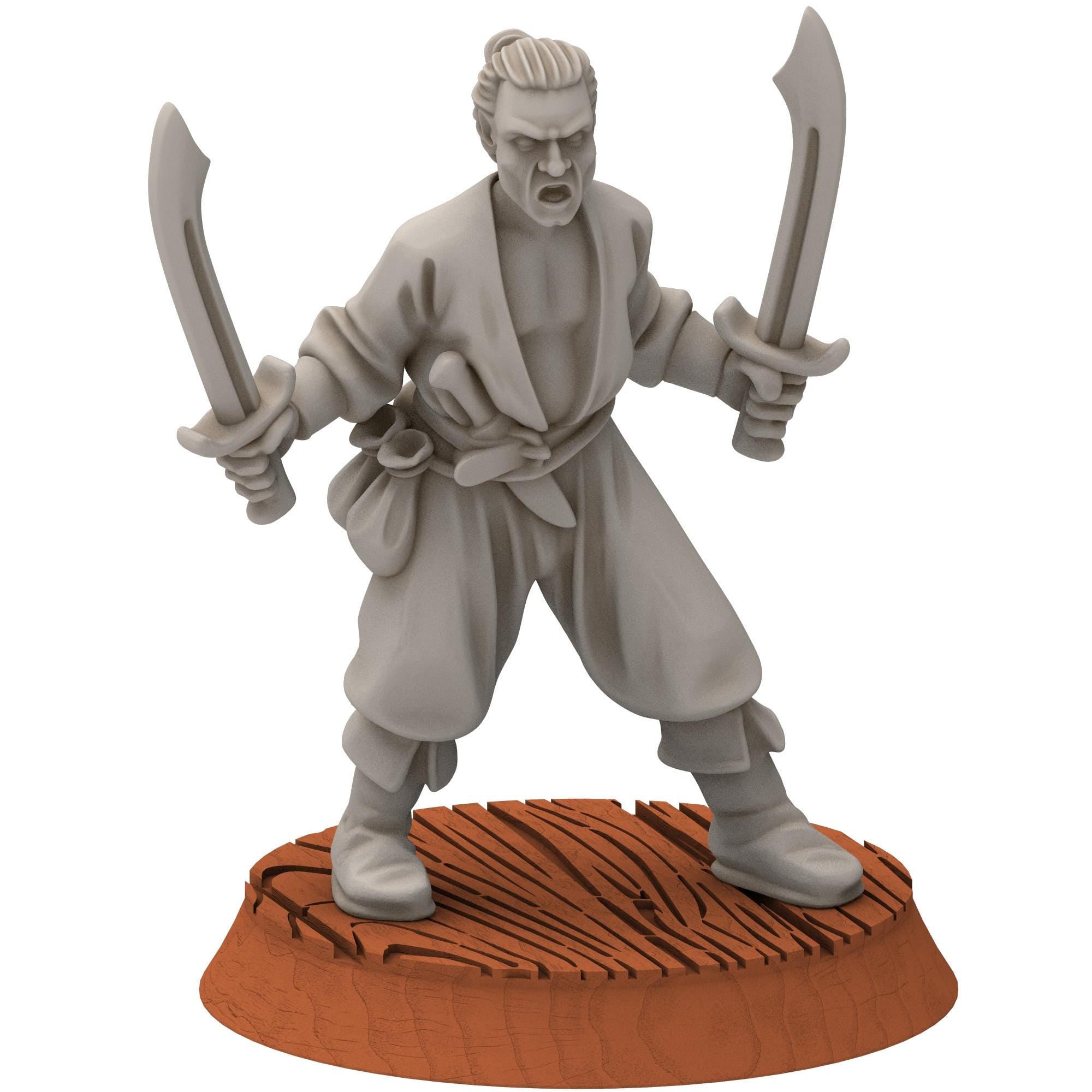 Corsairs - Pirates with 2 Handweapons - Draxis - Medbury miniatures