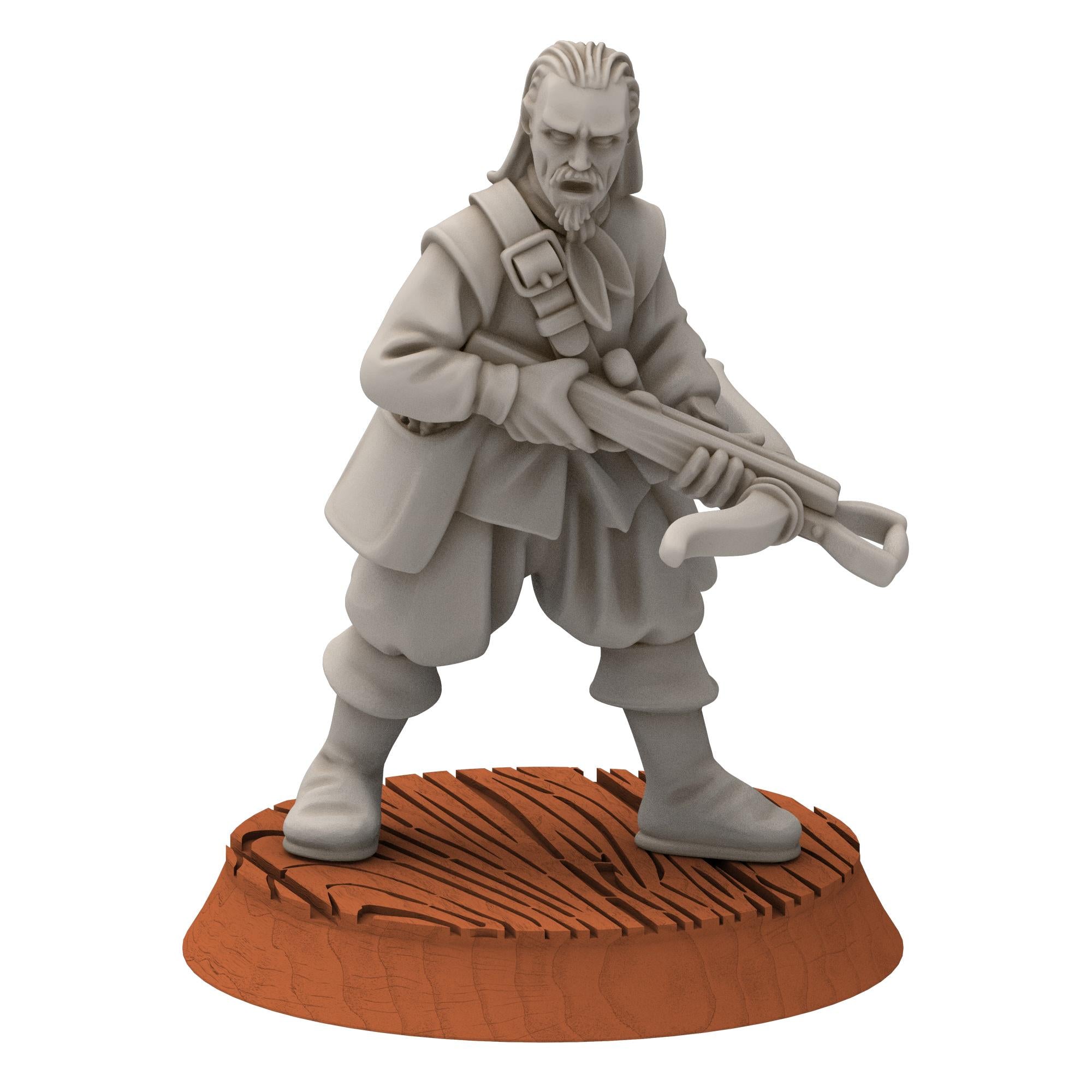 Corsairs - Pirates with Crossbows & Pavises - Draxis - Medbury miniatures