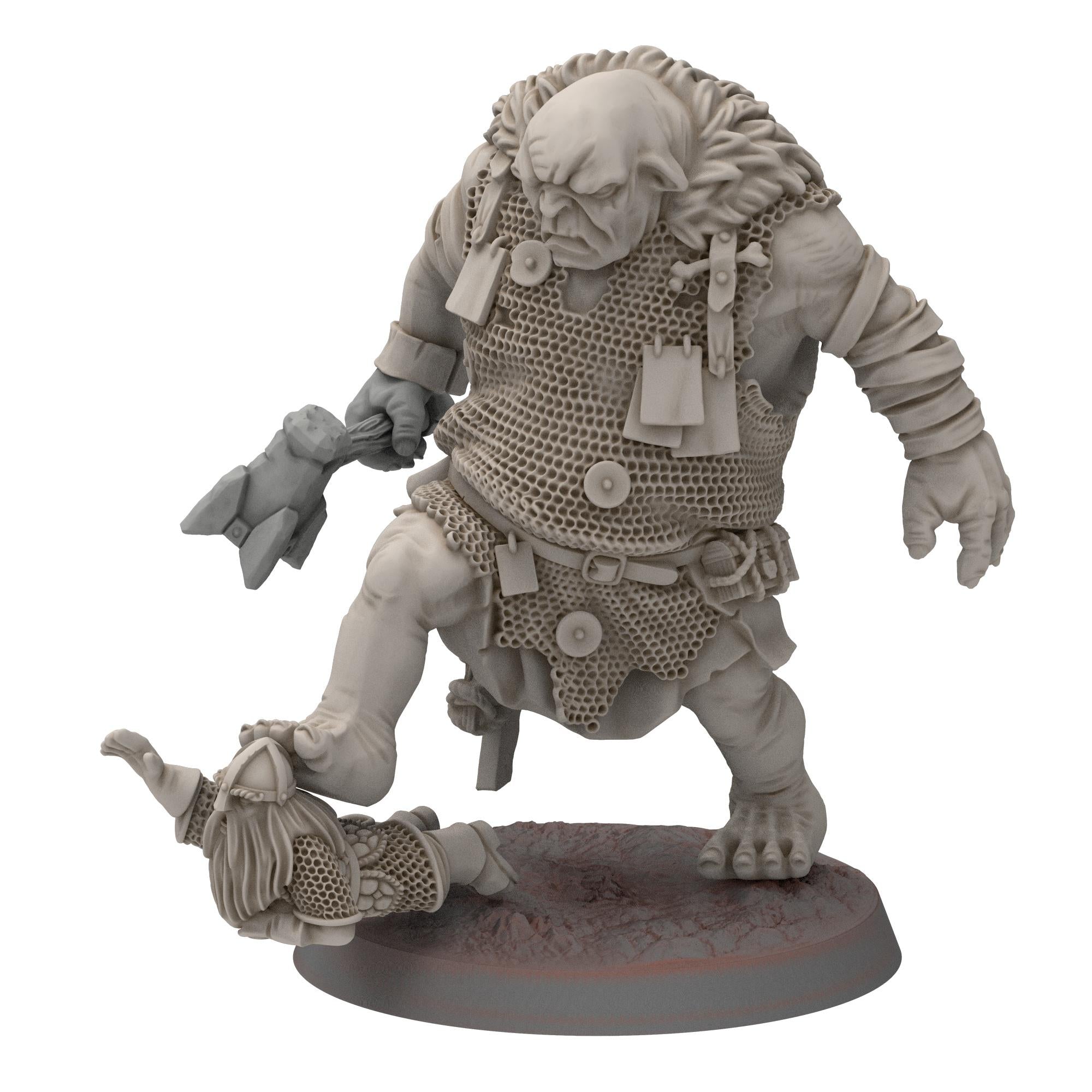 Goblin cave - Armoured Trolls - Darkholm - Medbury miniatures