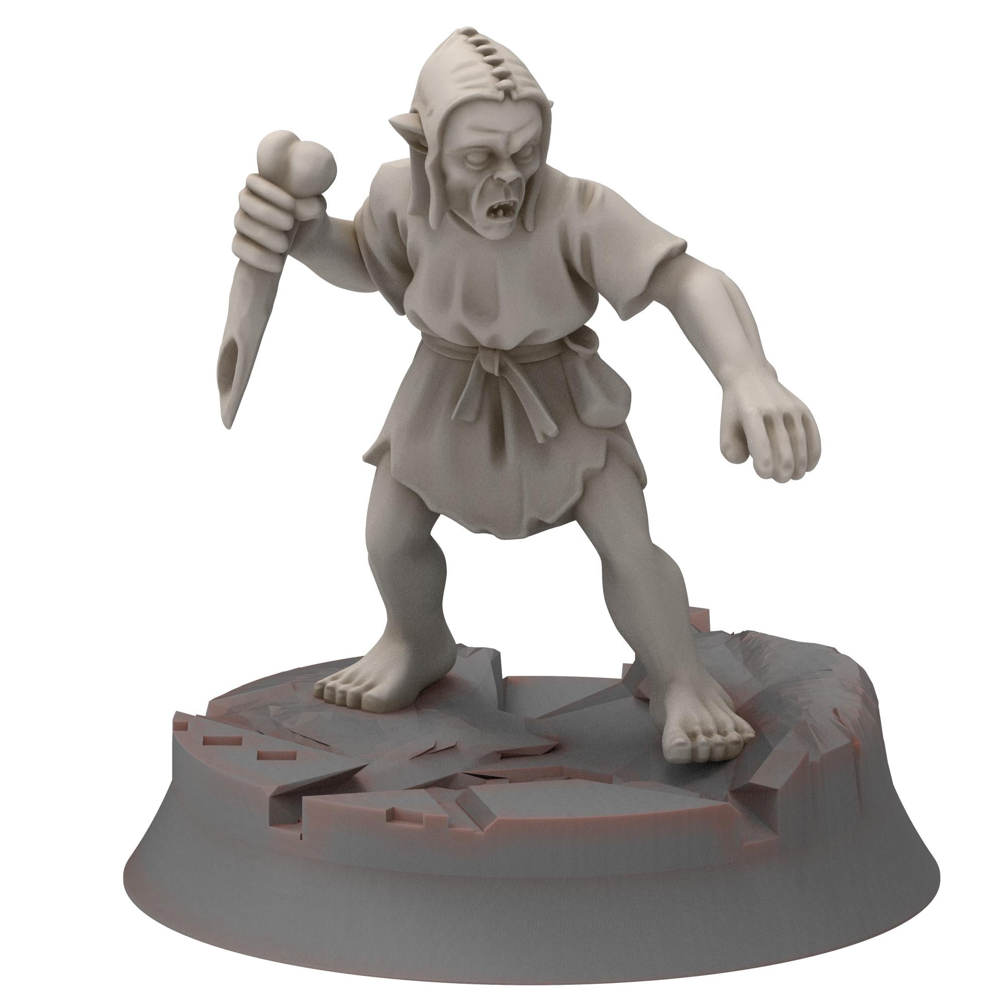 Goblin cave - Goblins with hand weapons - Darkholm - Medbury miniatures