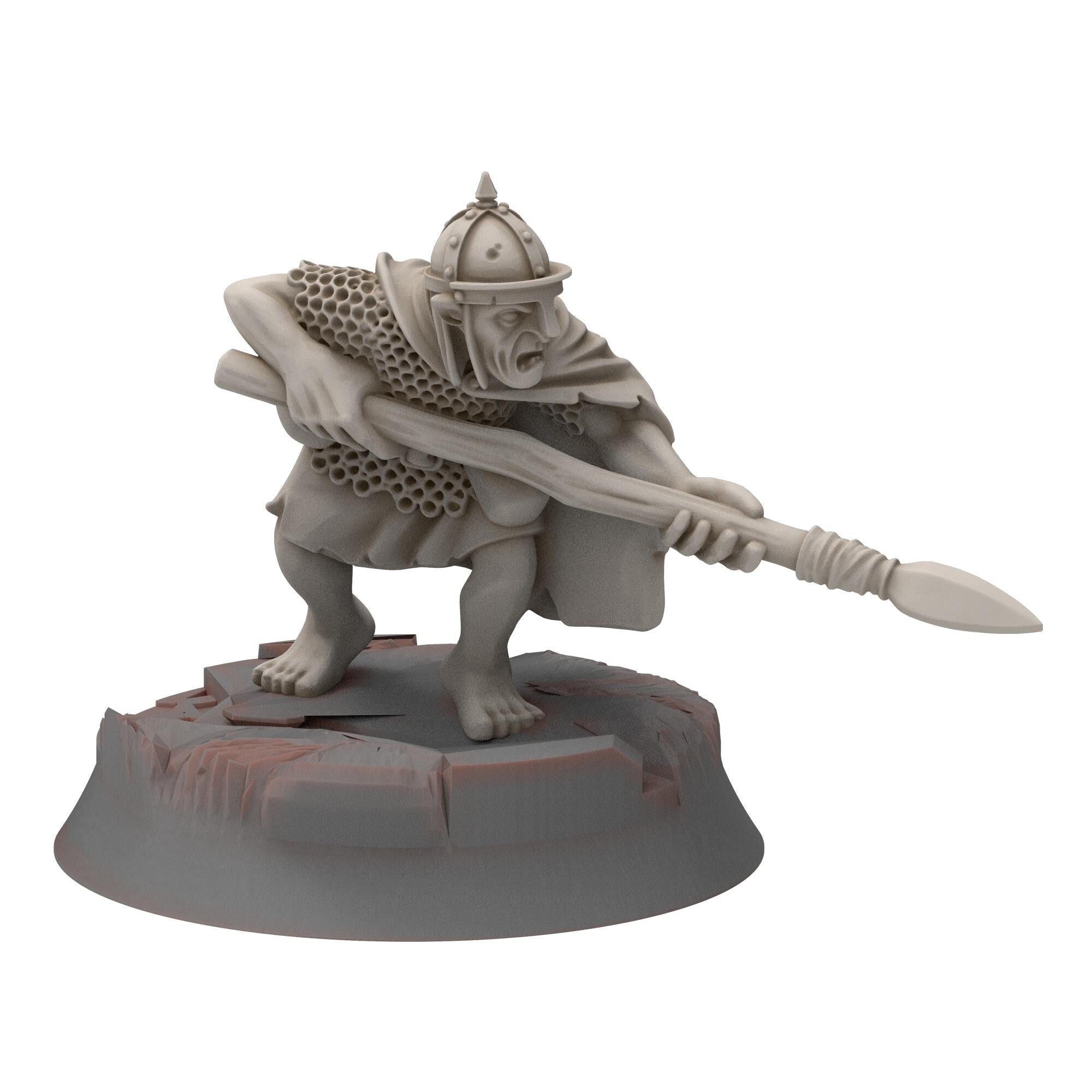 Goblin cave - Goblin Warriors with spears - Darkholm - Medbury miniatures