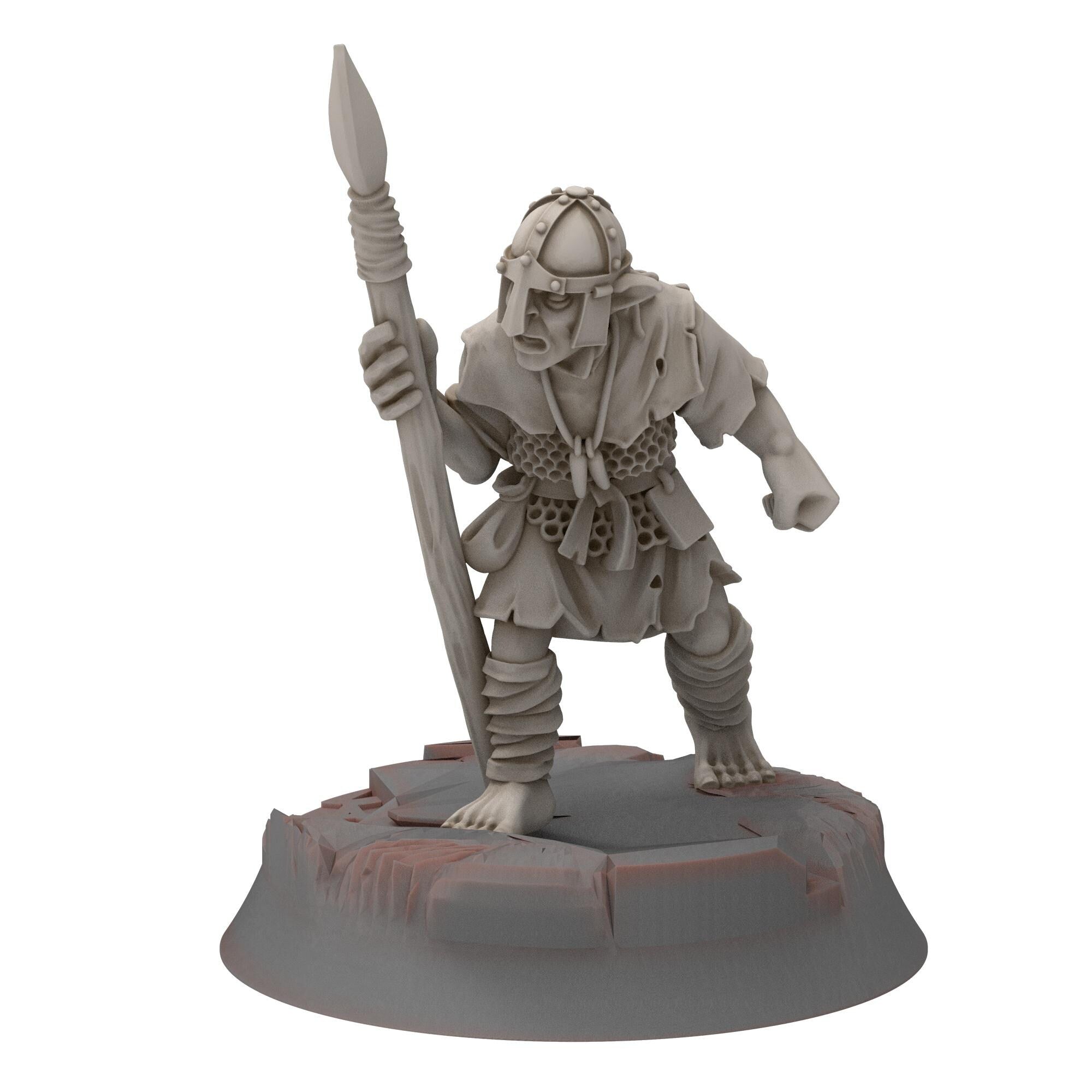 Goblin cave - Goblin Warriors with spears - Darkholm - Medbury miniatures