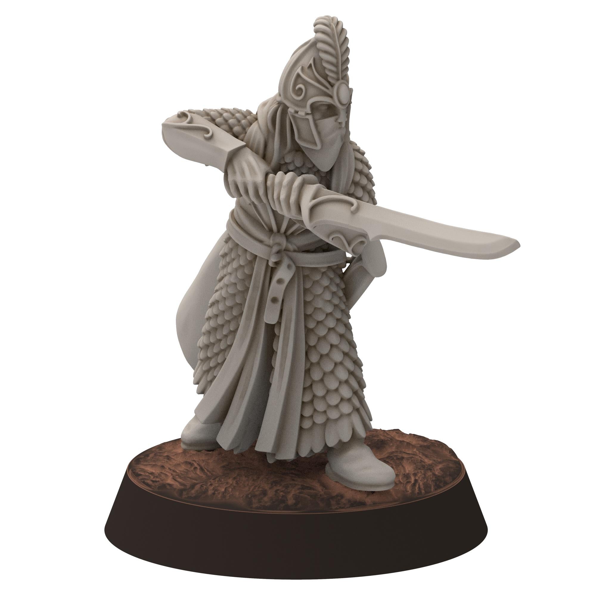 Darkwood - Gwyrdgalas Elven Swordsmen - Sylvara - Thornwild - Medbury miniatures