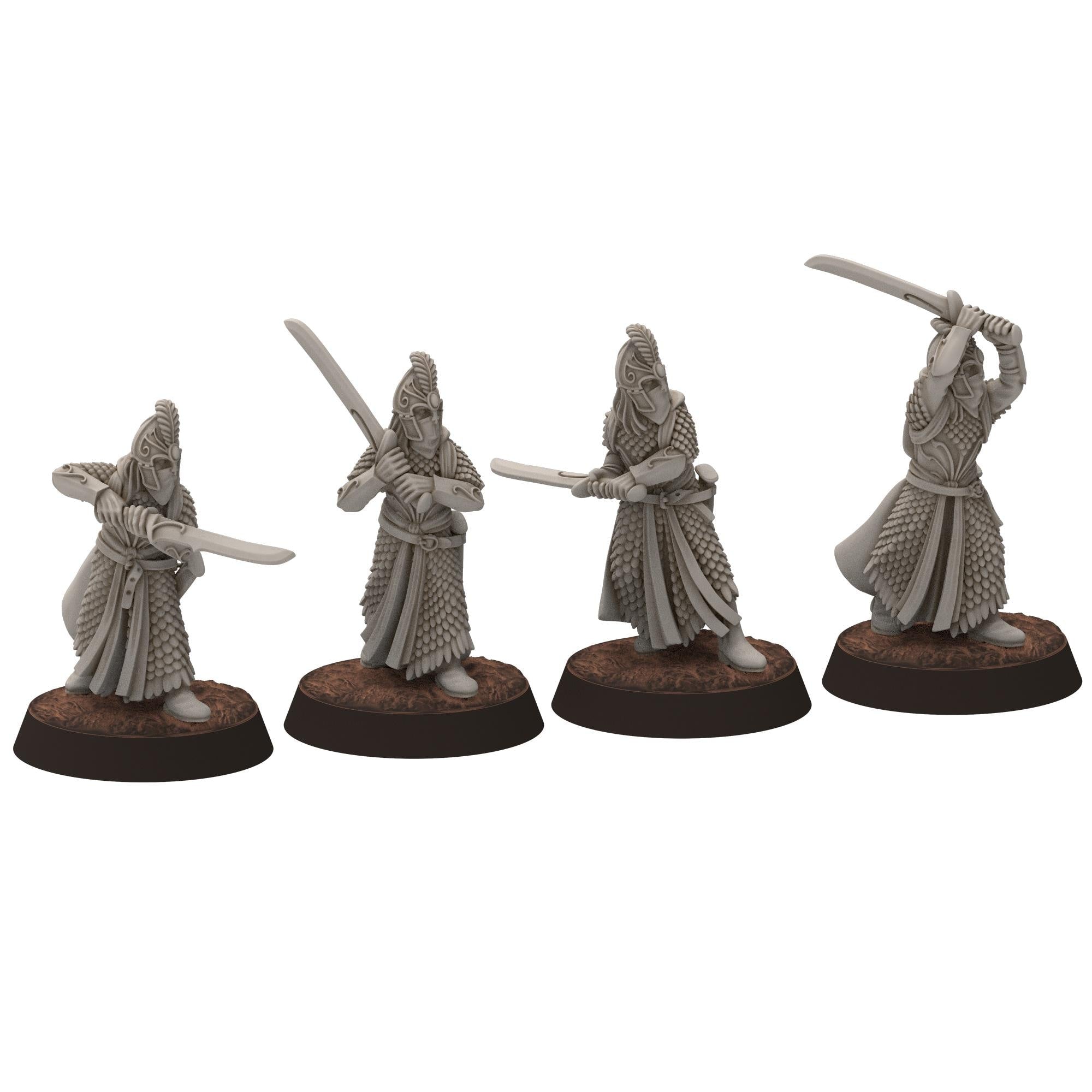 Darkwood - Gwyrdgalas Elven Swordsmen - Sylvara - Thornwild - Medbury miniatures