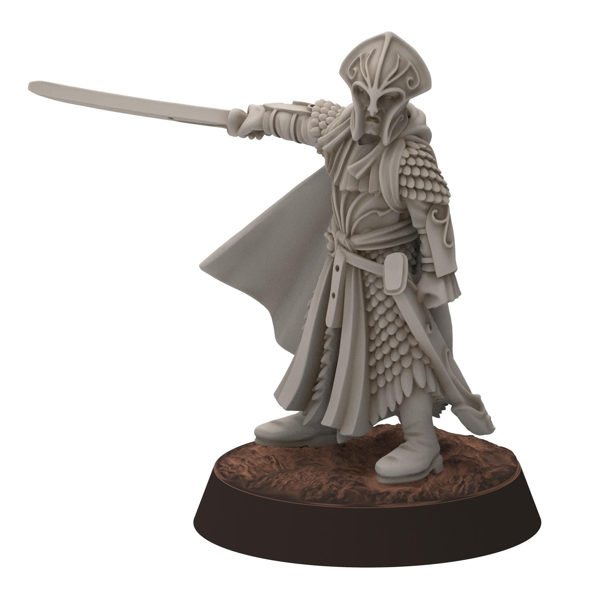 Darkwood - Gwyrdgalas Elven Captain - Sylvara - Thornwild - Medbury miniatures
