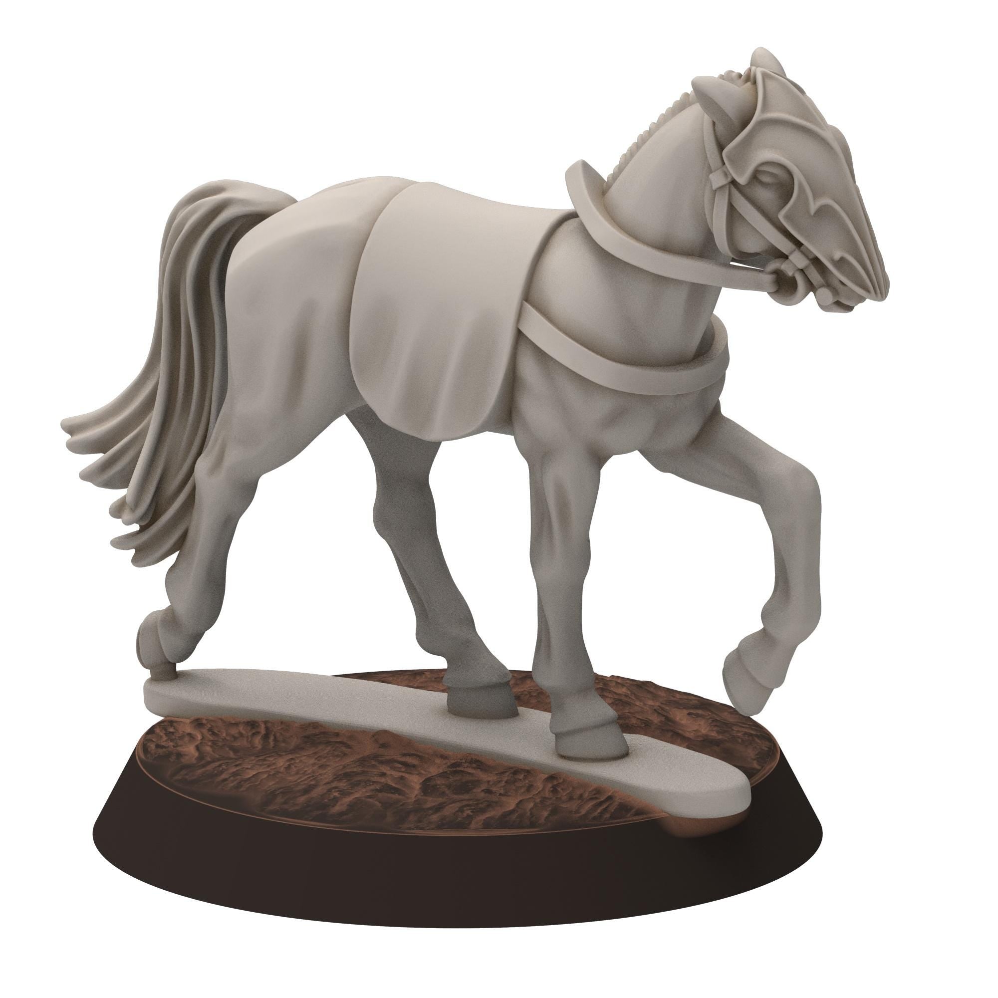 Darkwood - Elven Horses, 28mm scale - Sylvara - Thornwild - Medbury miniatures