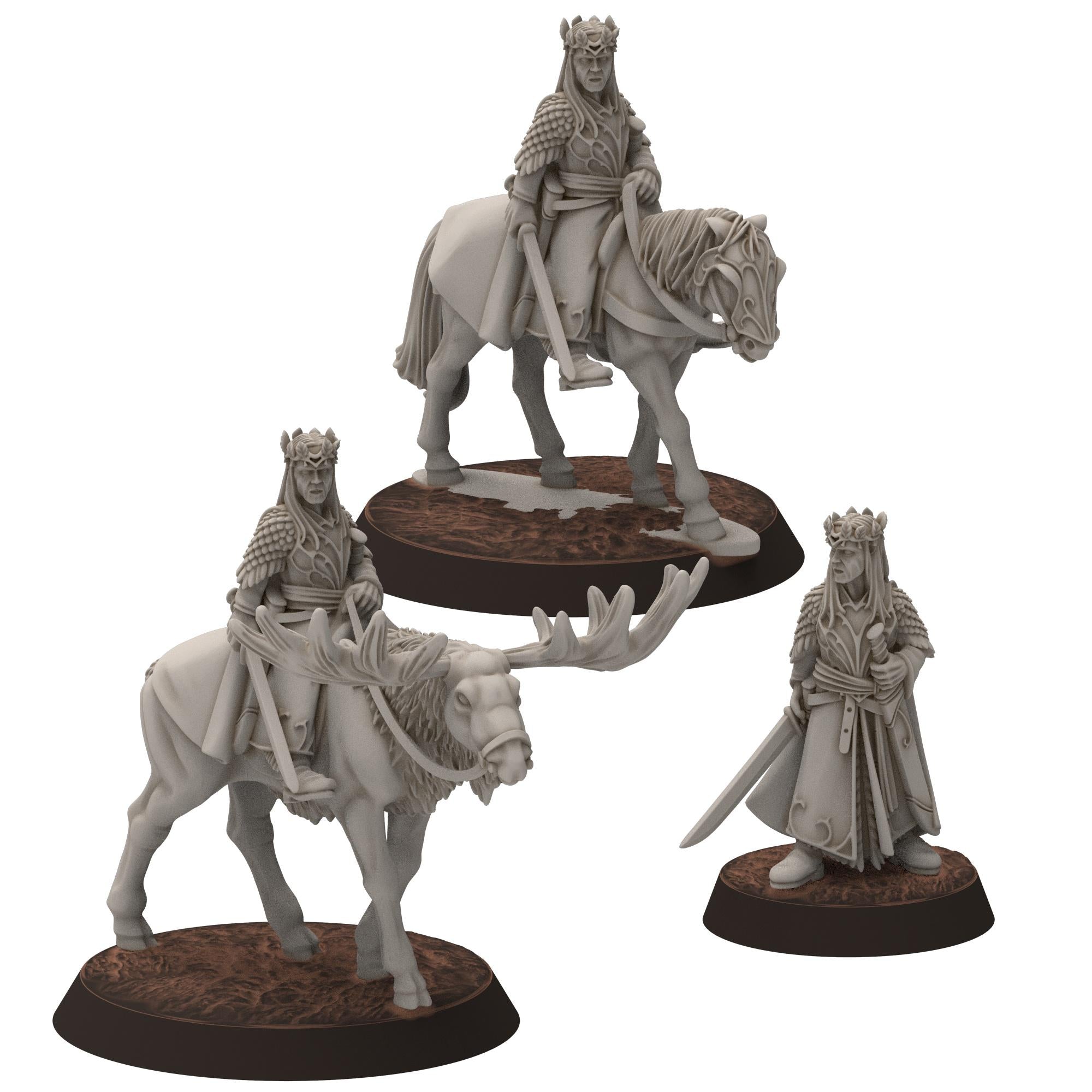 Darkwood - Gwyrdgalas Elven King - Sylvara - Thornwild - Medbury miniatures