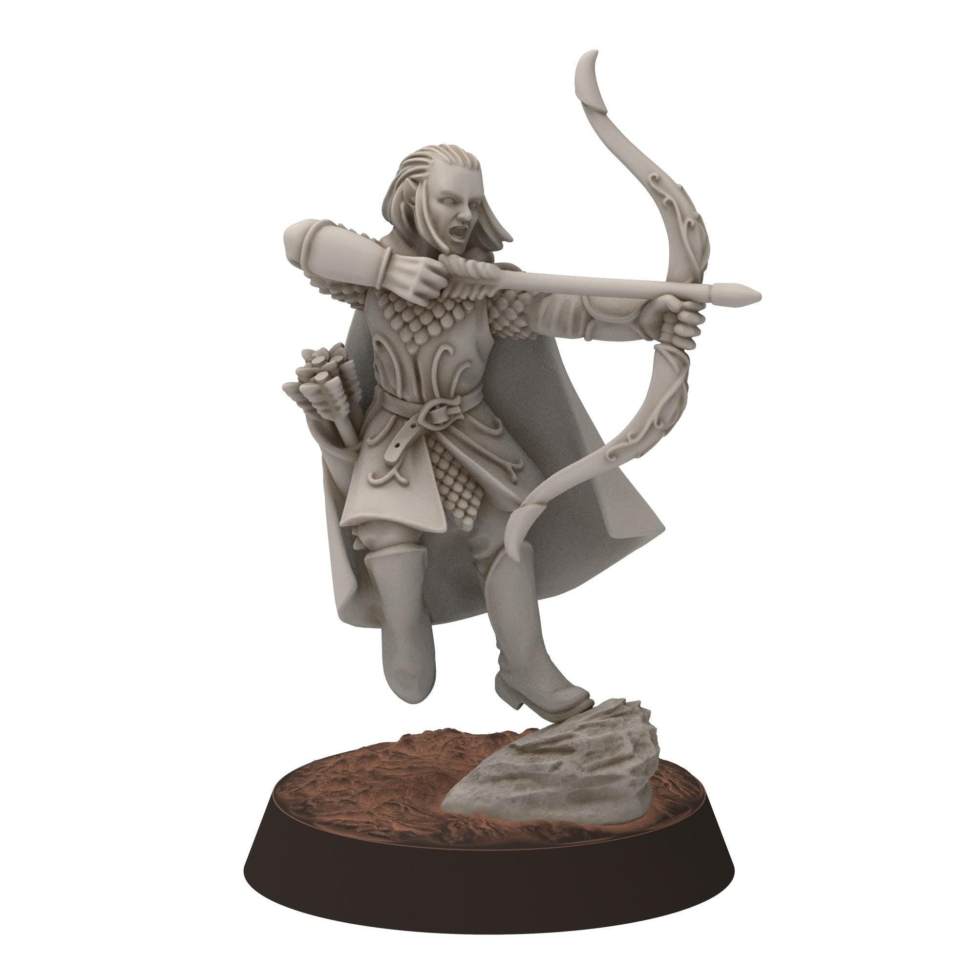 Darkwood - Gwyrdgalas Ranger Captains - Sylvara - Thornwild - Medbury miniatures