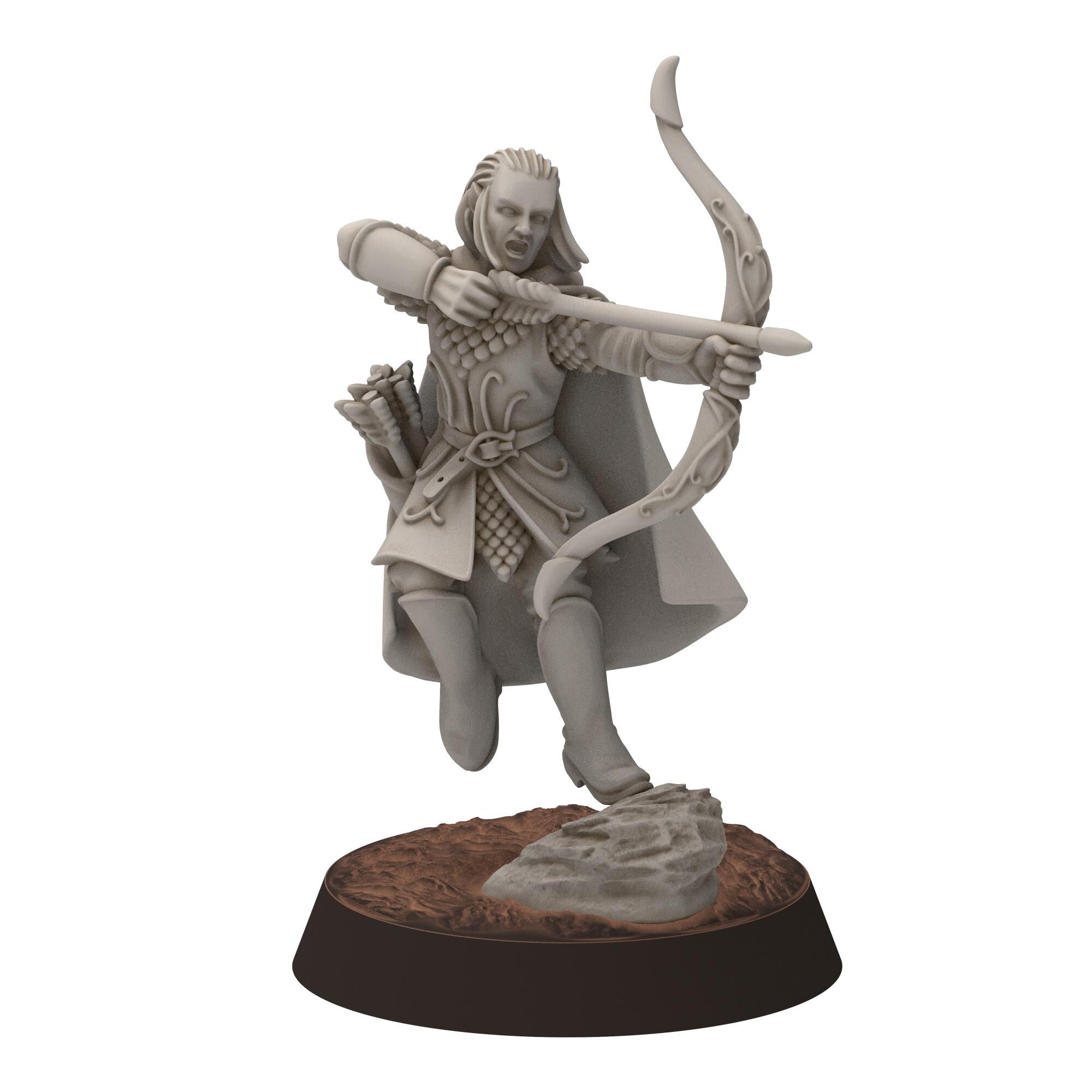 Darkwood - Gwyrdgalas Ranger Captains - Sylvara - Thornwild - Medbury miniatures