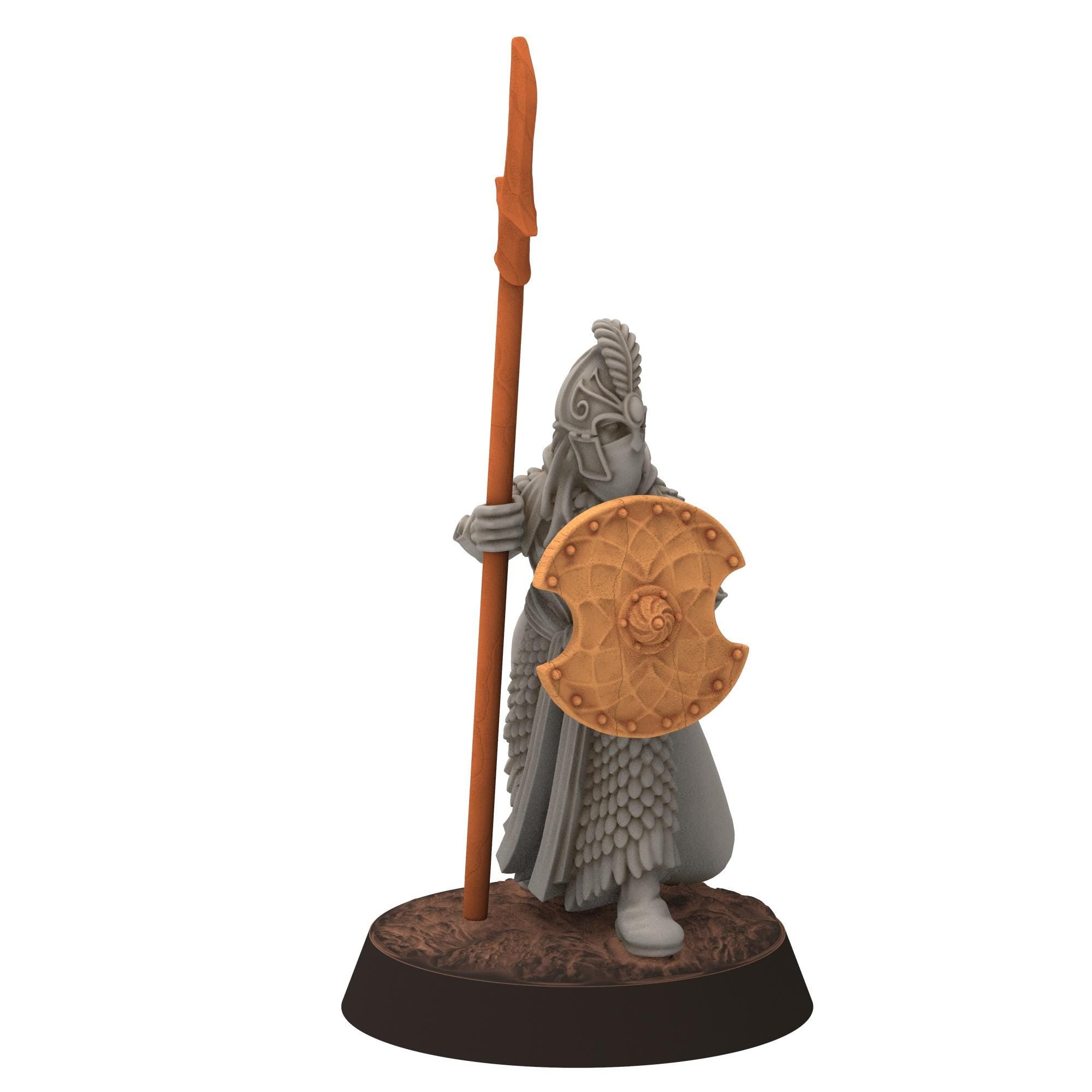 Darkwood - Gwyrdgalas Elven Spearmen with shields - Sylvara - Thornwild - Medbury miniatures