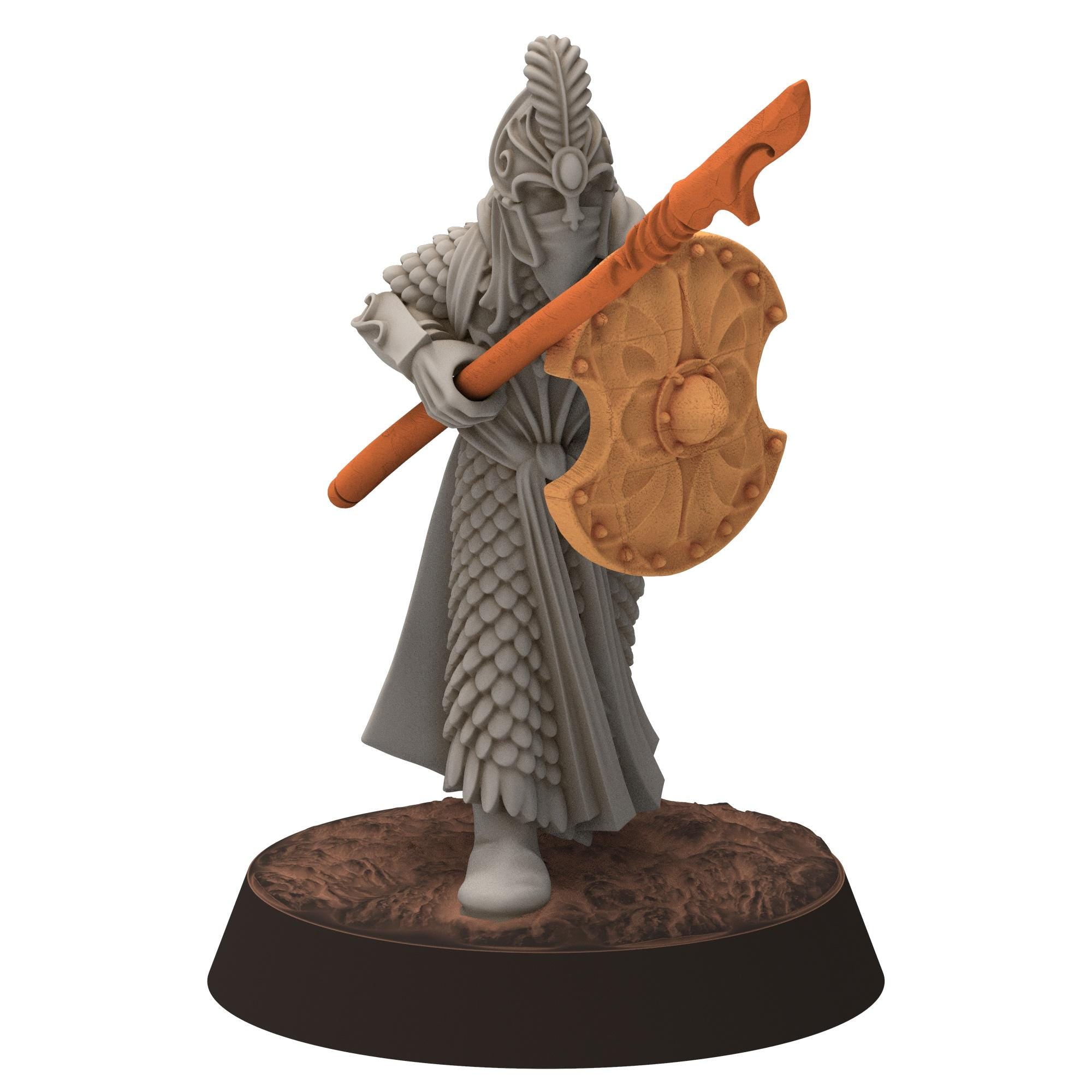 Darkwood - Gwyrdgalas Elven Spearmen with shields - Sylvara - Thornwild - Medbury miniatures
