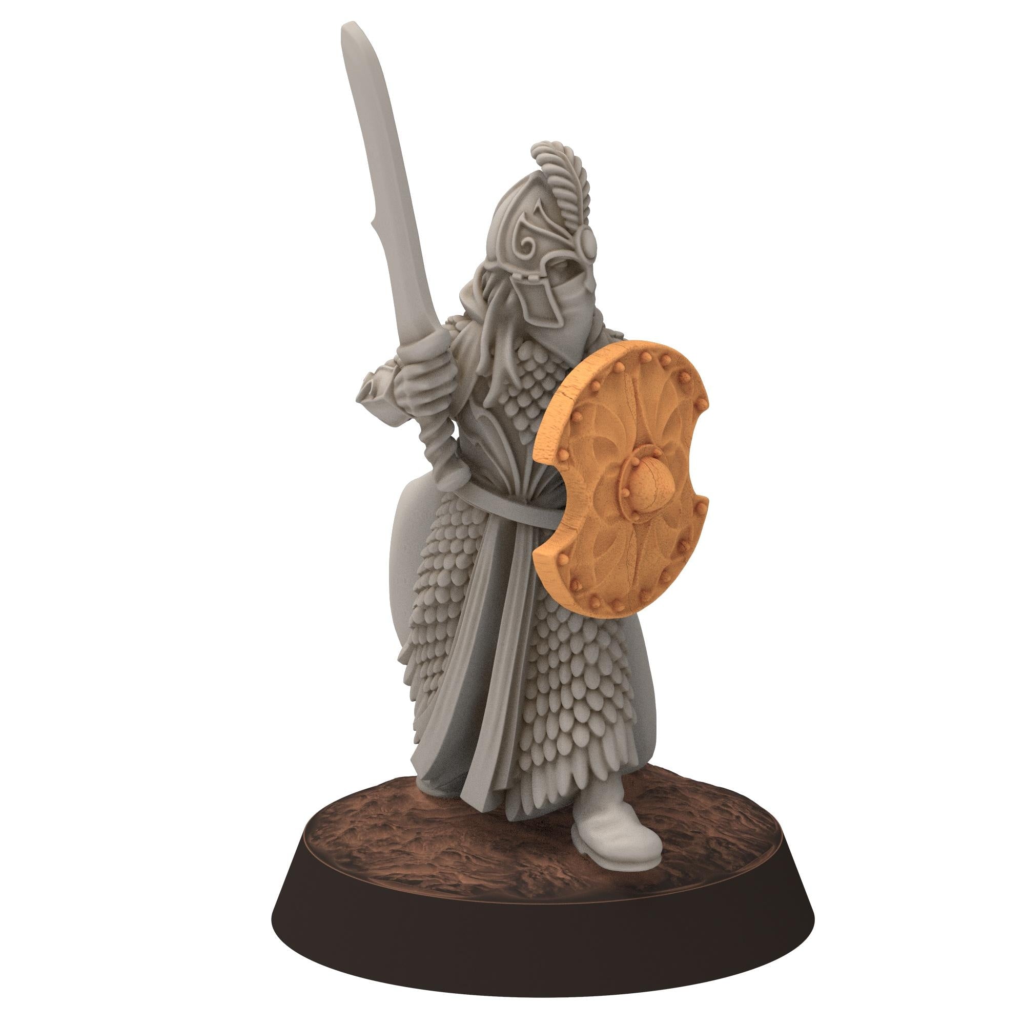 Darkwood - Gwyrdgalas Elven Spearmen with straight swords &shields - Sylvara - Thornwild - Medbury miniatures
