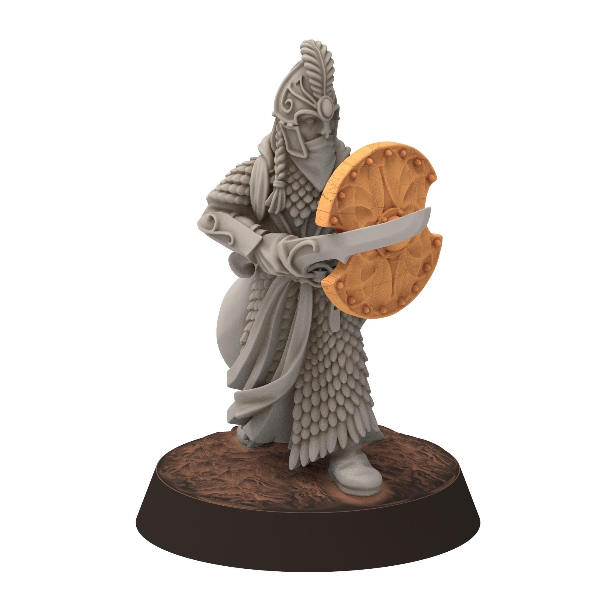 Darkwood - Gwyrdgalas Elven Spearmen with straight swords &shields - Sylvara - Thornwild - Medbury miniatures