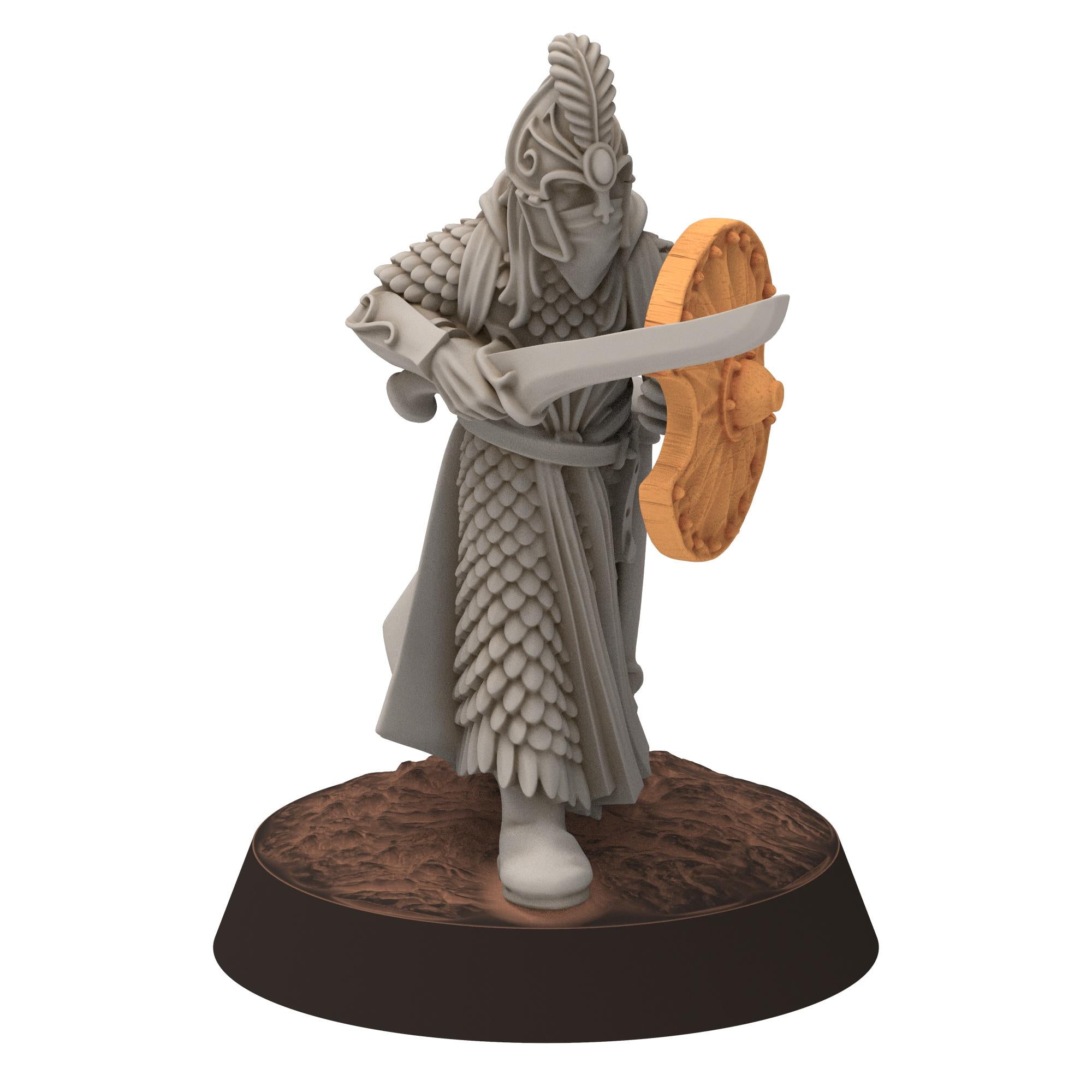 Darkwood - Gwyrdgalas Elven Spearmen with straight swords &shields - Sylvara - Thornwild - Medbury miniatures