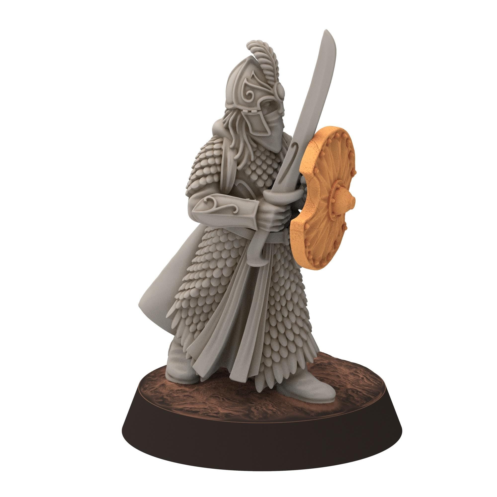 Darkwood - Gwyrdgalas Elven Spearmen with straight swords &shields - Sylvara - Thornwild - Medbury miniatures