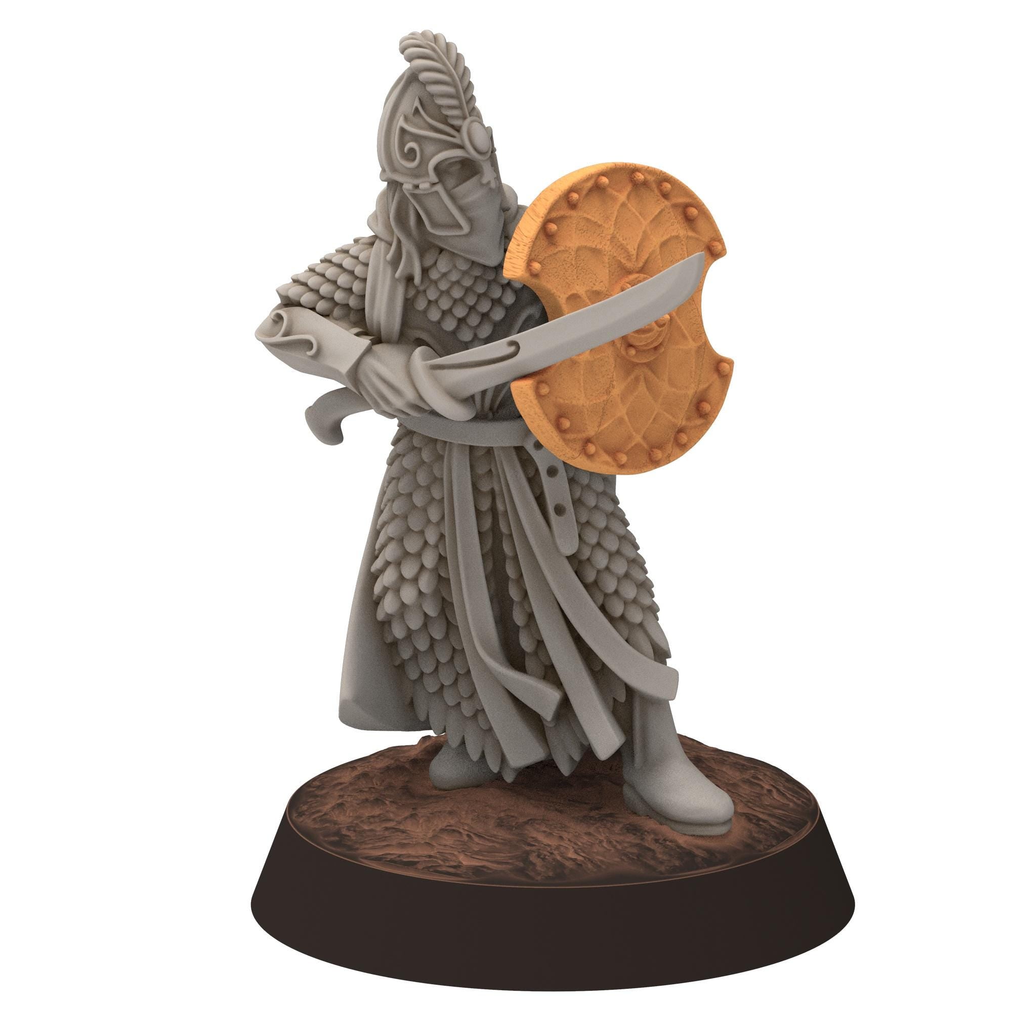 Darkwood - Gwyrdgalas Elven Spearmen with straight swords &shields - Sylvara - Thornwild - Medbury miniatures