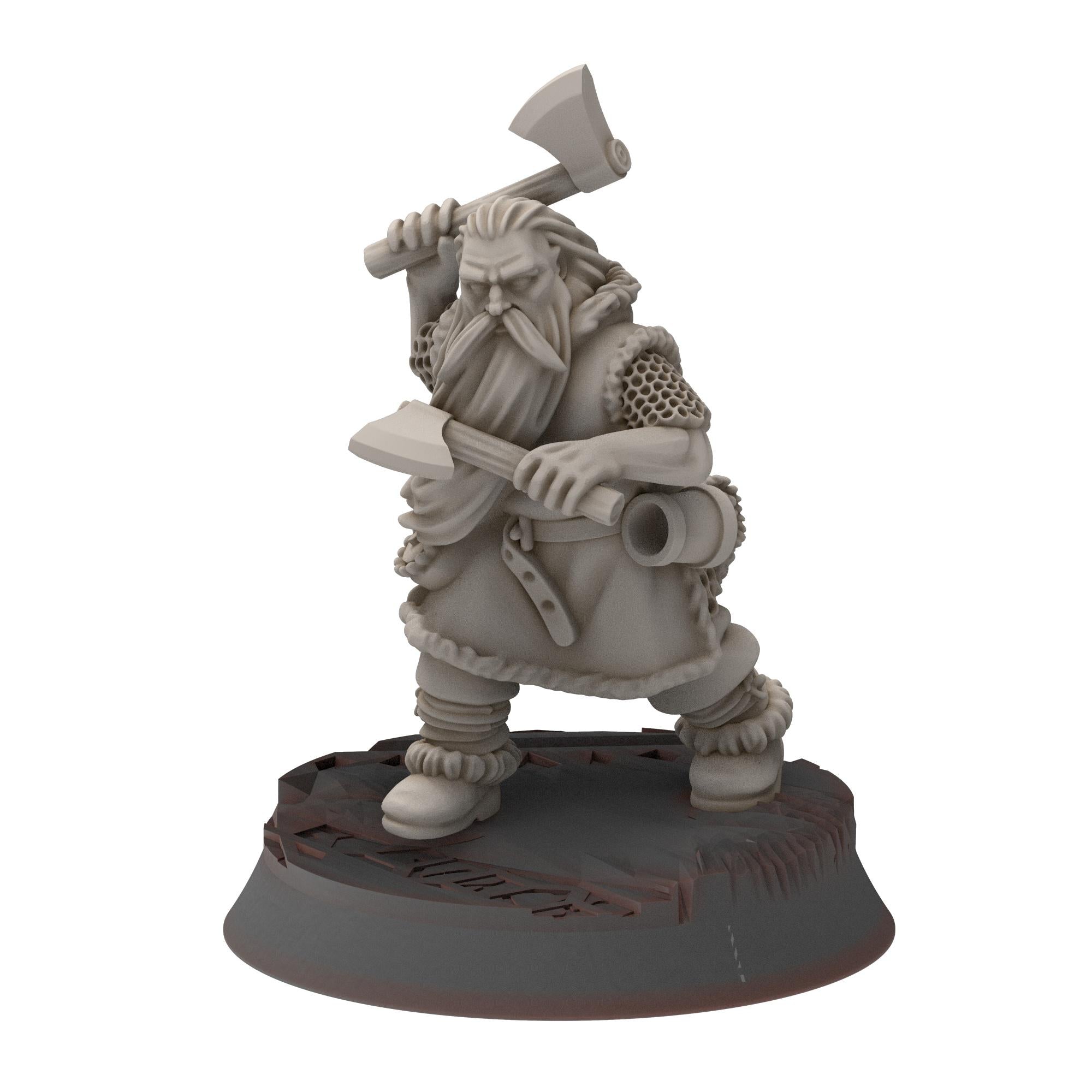 Dwarves - Dwarf barbarians - Stonewards - Steelhalls - Medbury miniatures