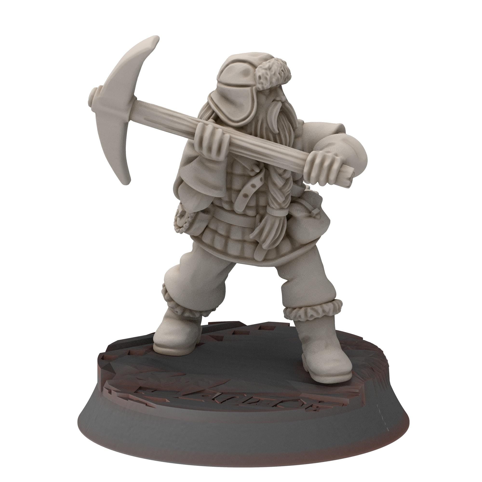 Dwarves - Dwarf Miners - Stonewards - Steelhalls - Medbury miniatures