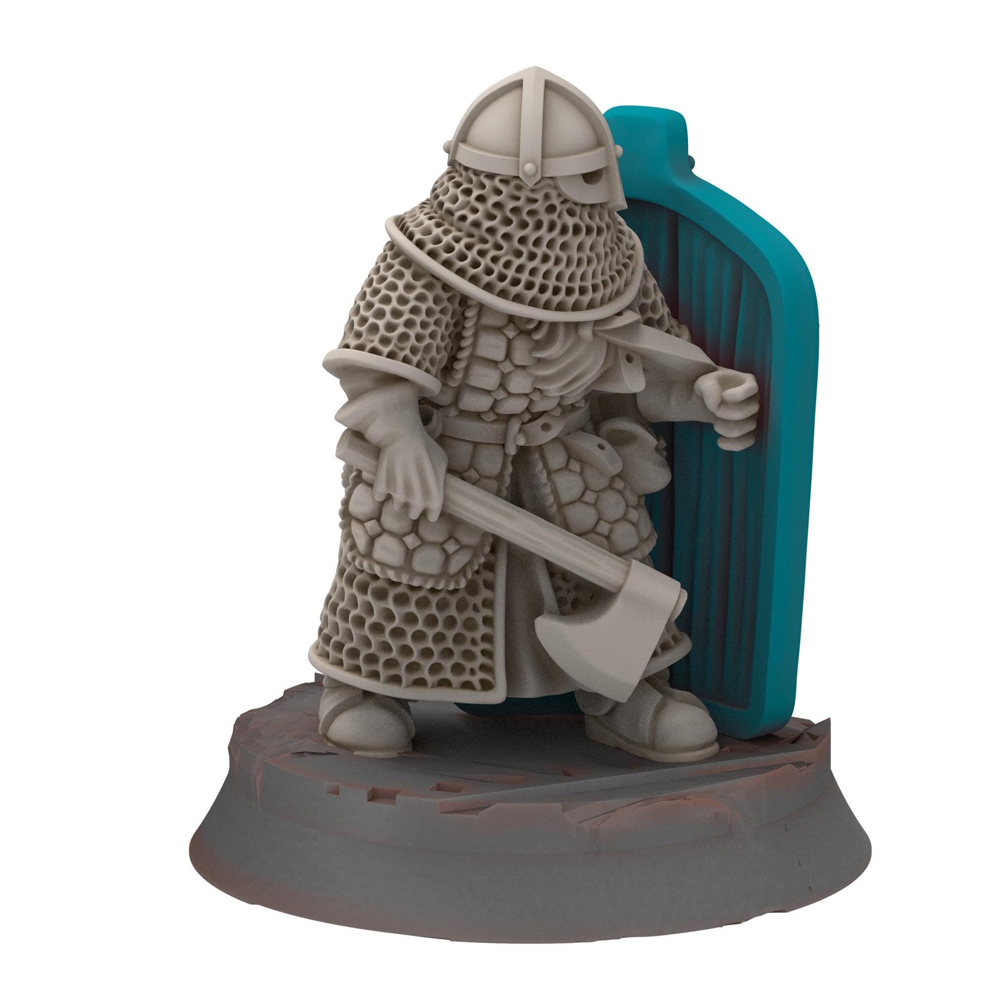Dwarves - Dwarf Pavisers - Stonewards - Steelhalls - Medbury miniatures