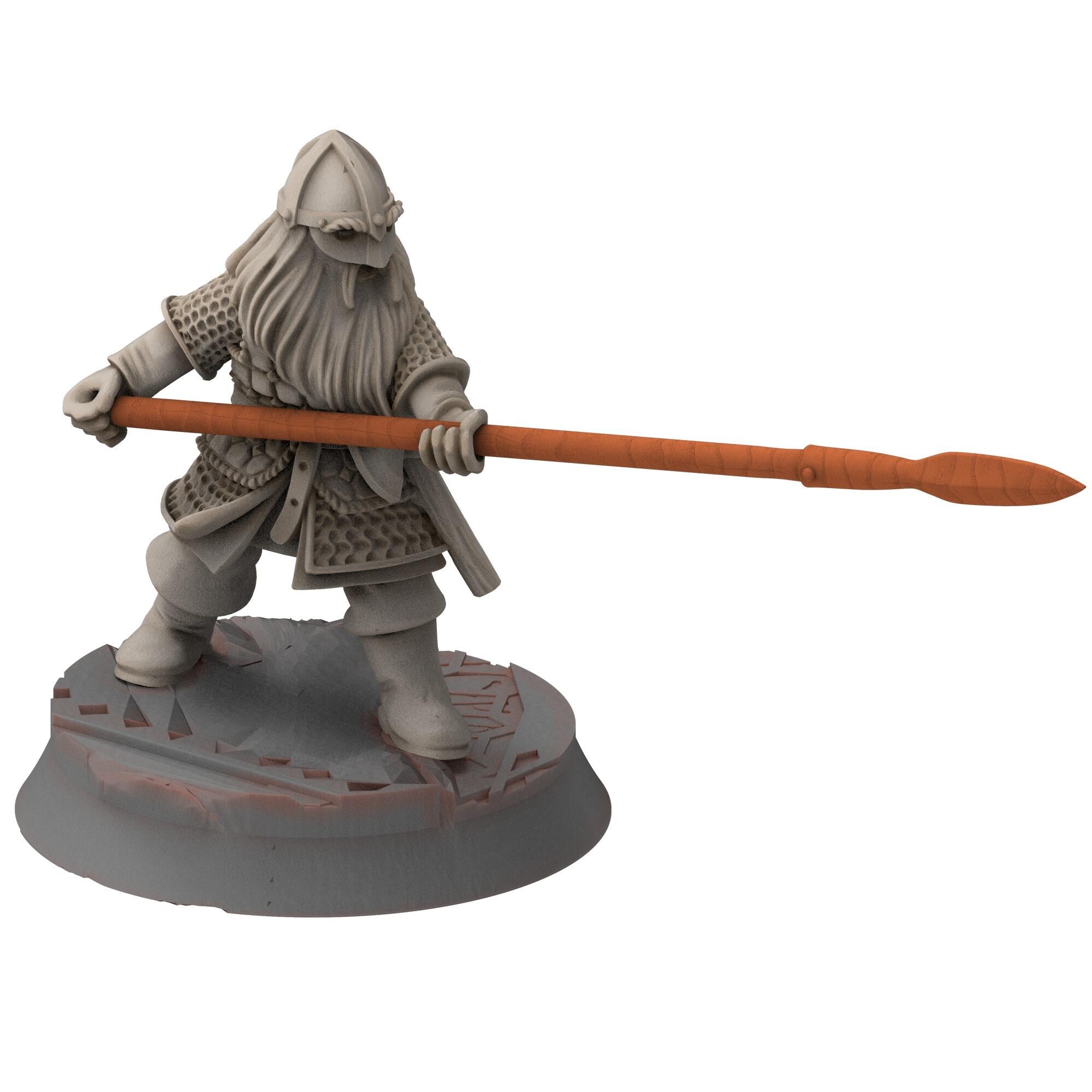Dwarves - Dwaf warriors spearmen - Stonewards - Steelhalls - Medbury miniatures