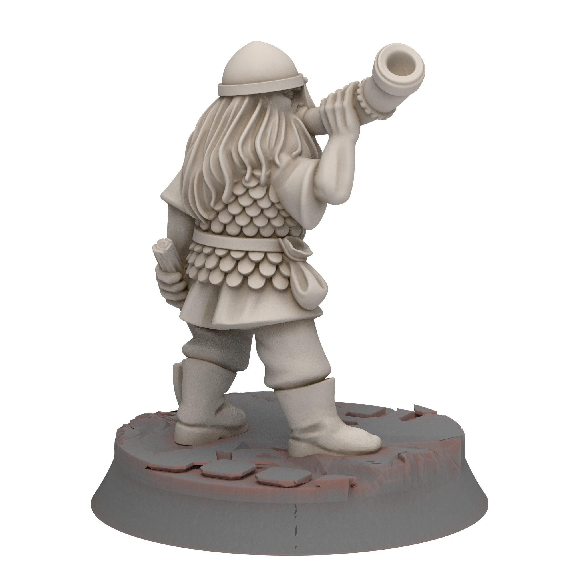 Dwarves - Dwarven Commanders - Stonewards - Steelhalls - Medbury miniatures