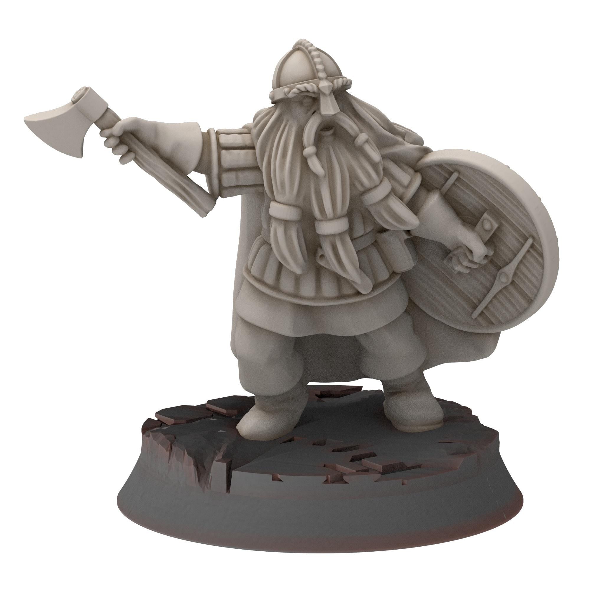 Dwarves - Dwarven Commanders - Stonewards - Steelhalls - Medbury miniatures