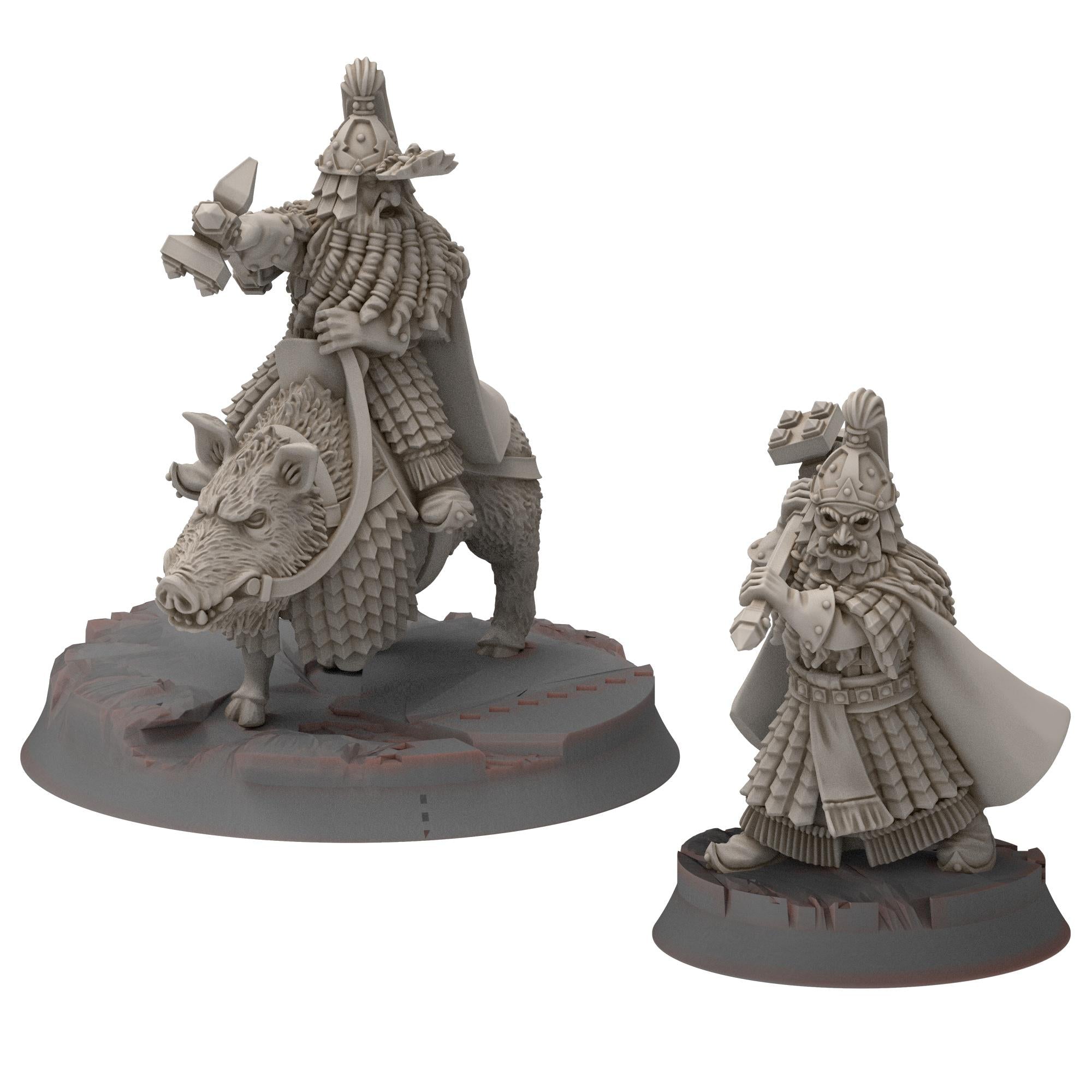 Dwarves - Dwarf king (GA) - Stonewards - Steelhalls - Medbury miniatures