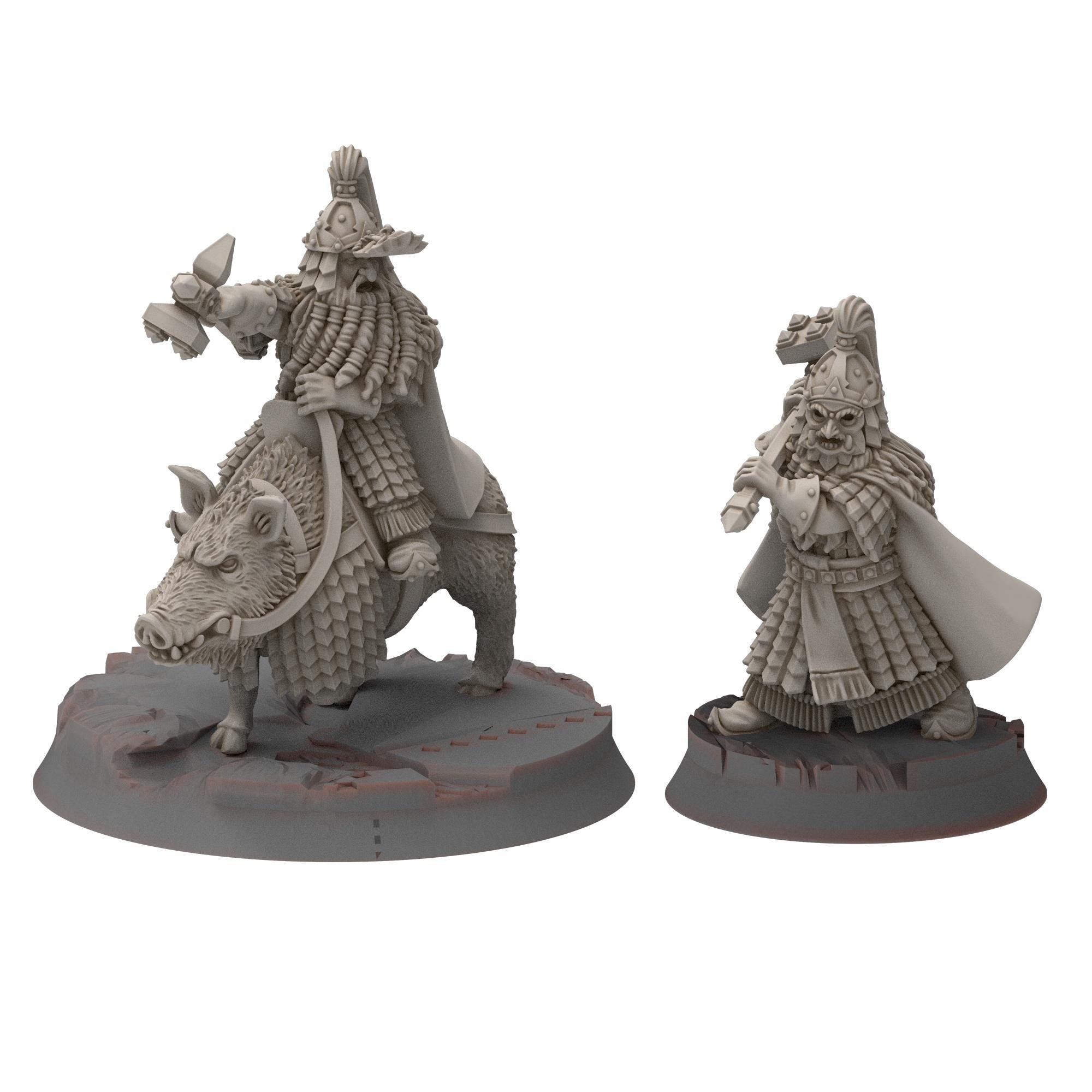 Dwarves - Dwarf king (GA) - Stonewards - Steelhalls - Medbury miniatures