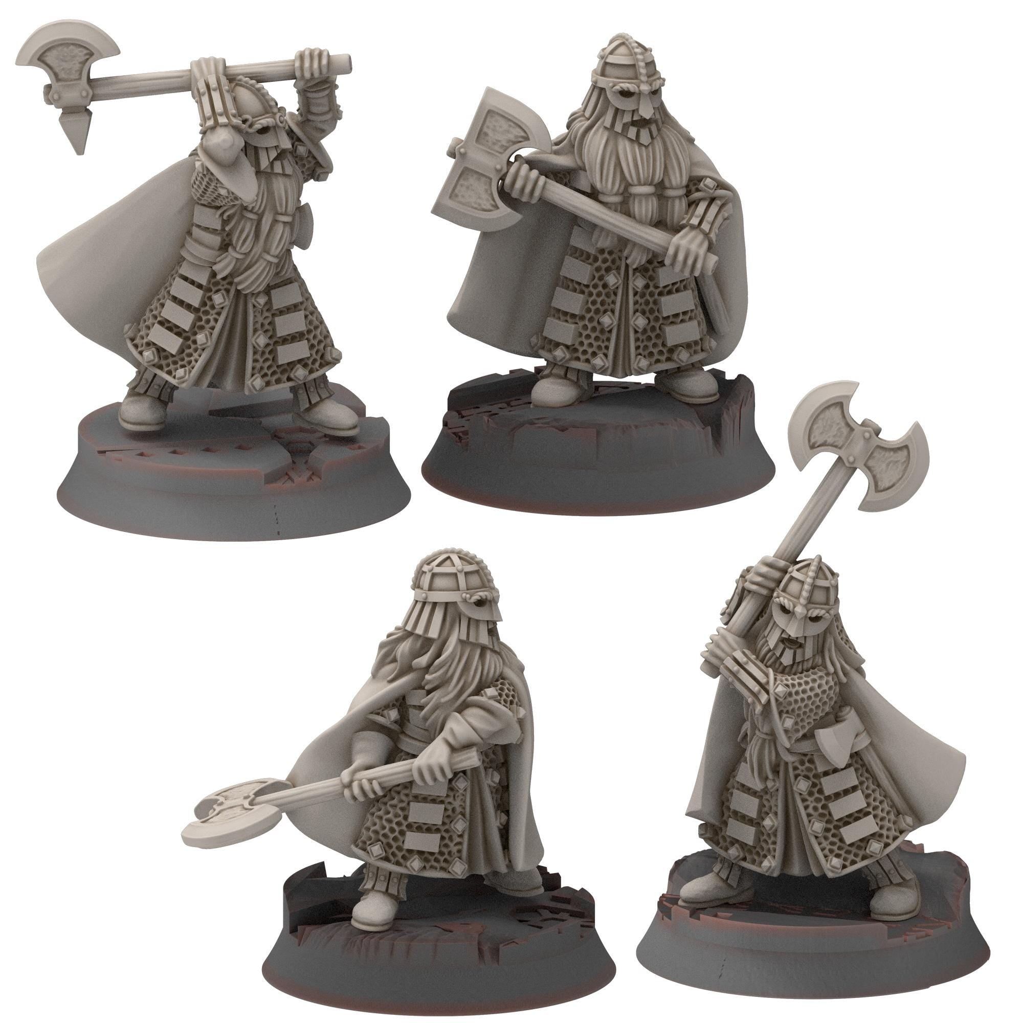 Dwarves - Dwarf Hearthguard - Stonewards - Steelhalls - Medbury miniatures