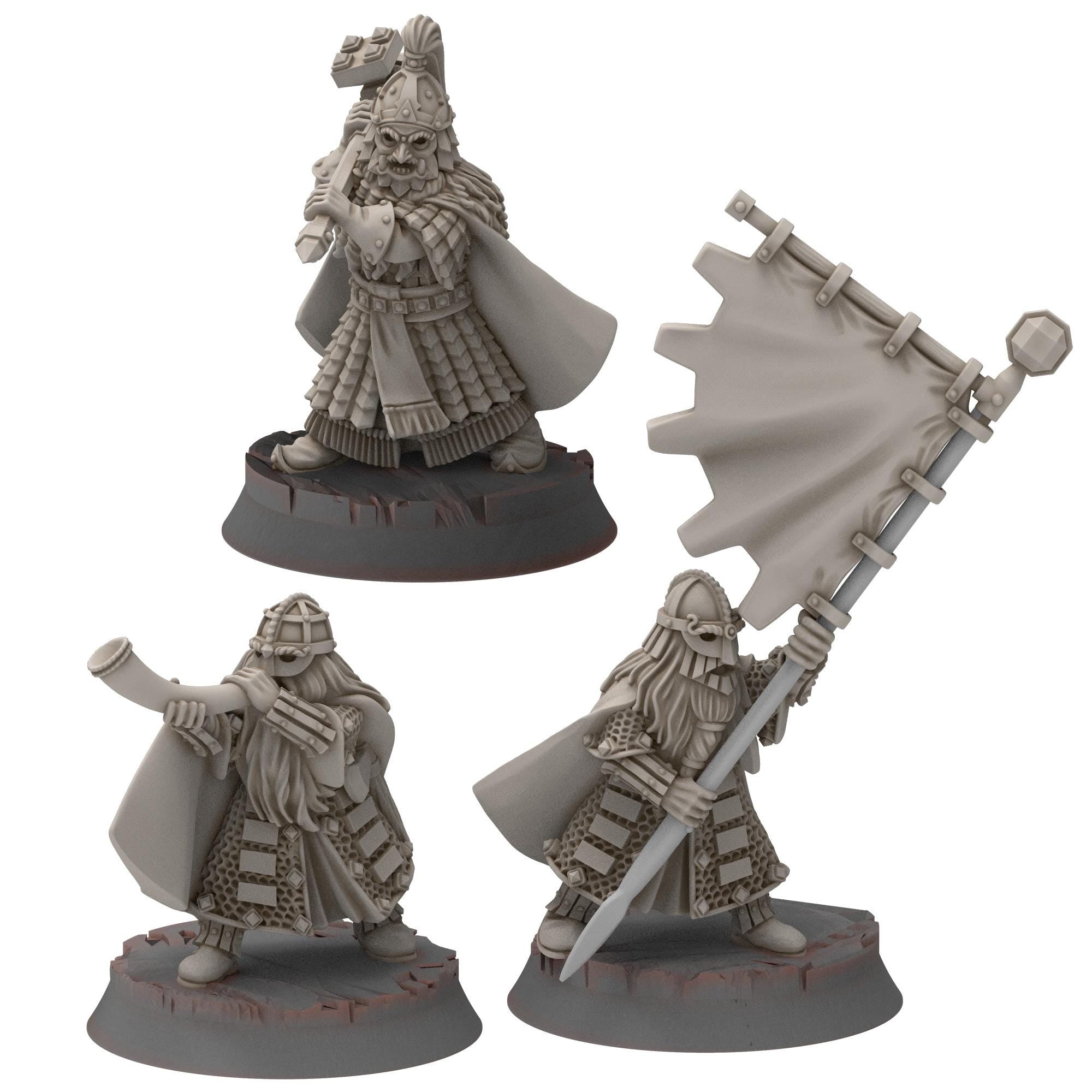 Dwarves - Dwarf Hearthguard - Stonewards - Steelhalls - Medbury miniatures