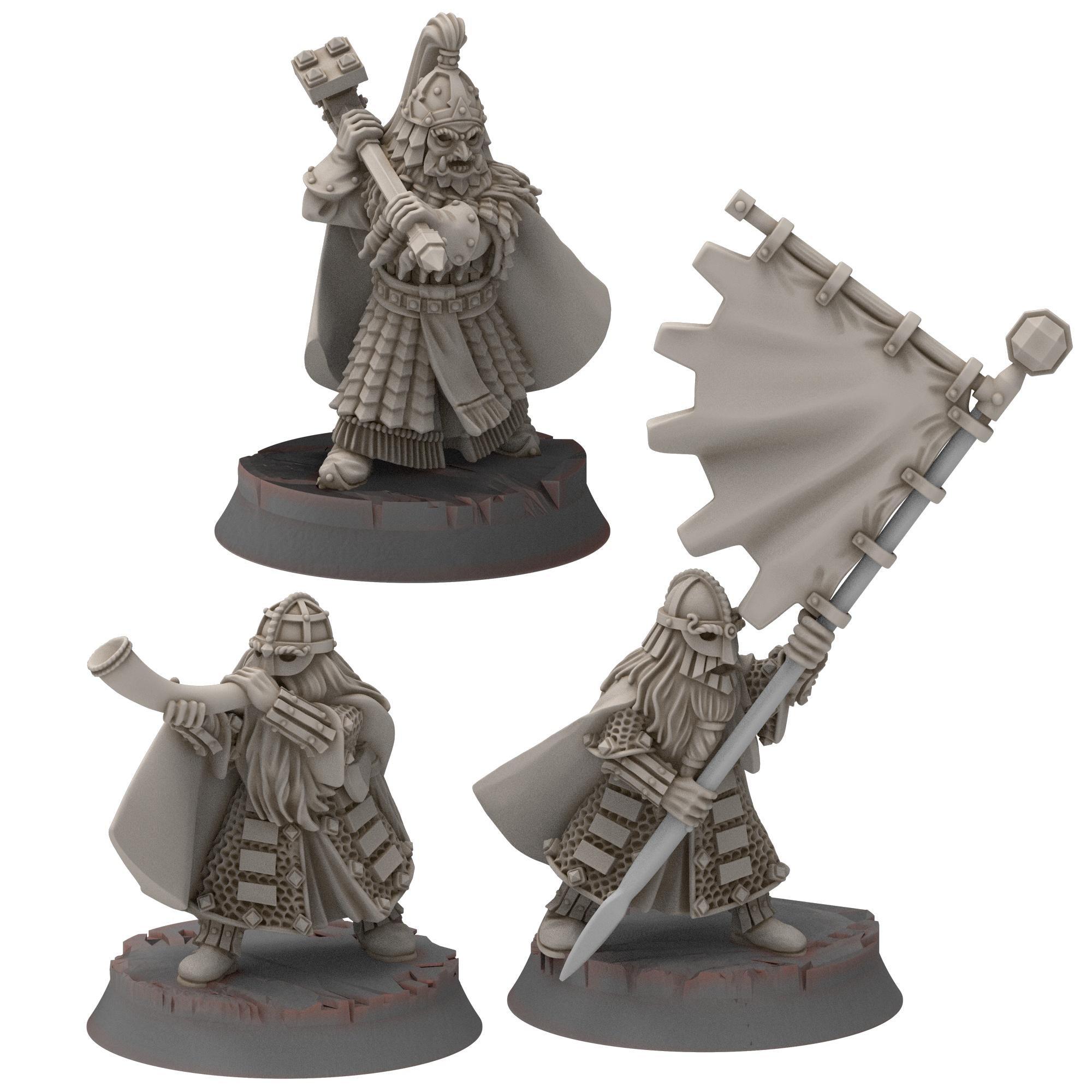 Dwarves - Dwarf Hearthguard - Stonewards - Steelhalls - Medbury miniatures