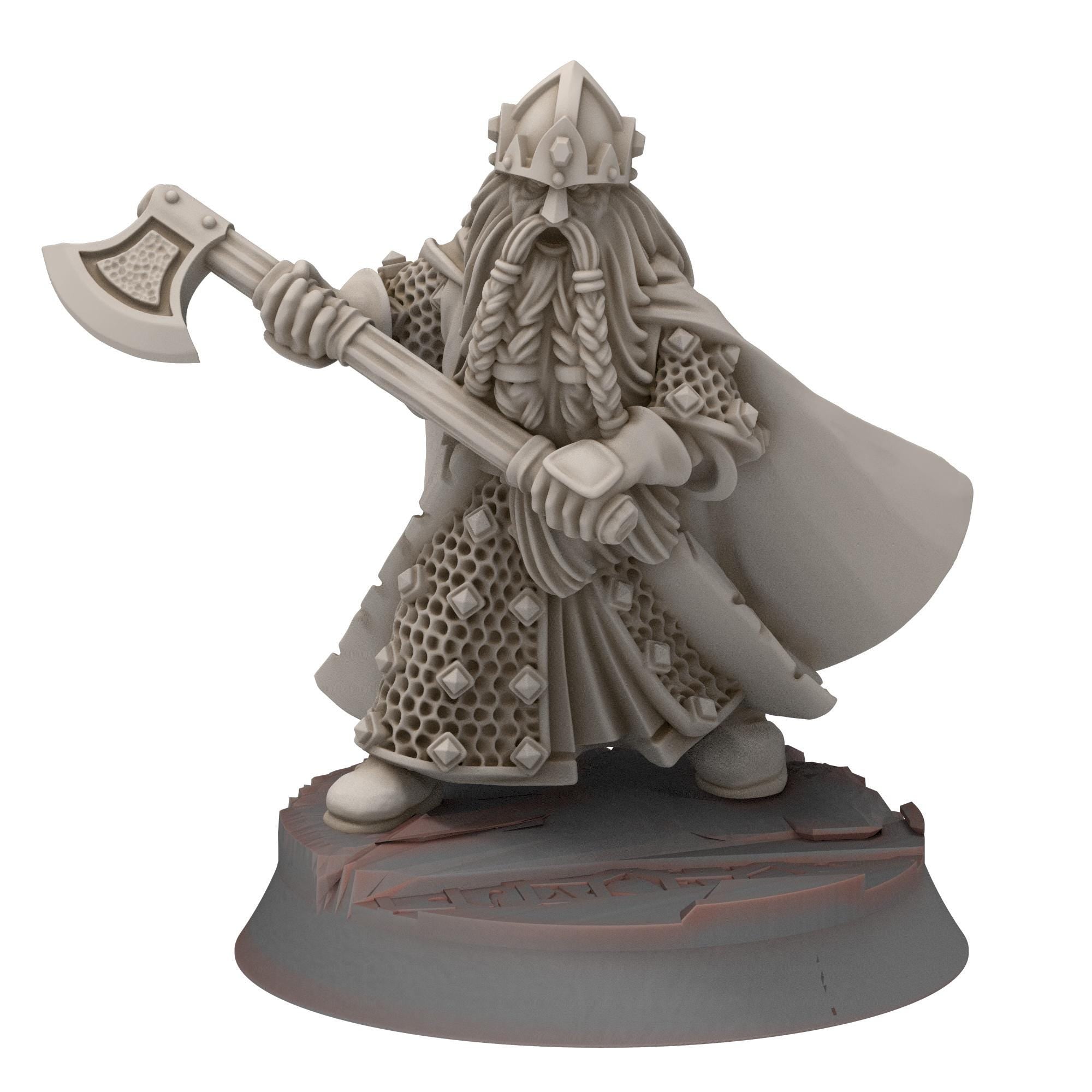 Dwarves - Dwarf King - Stonewards - Steelhalls - Medbury miniatures