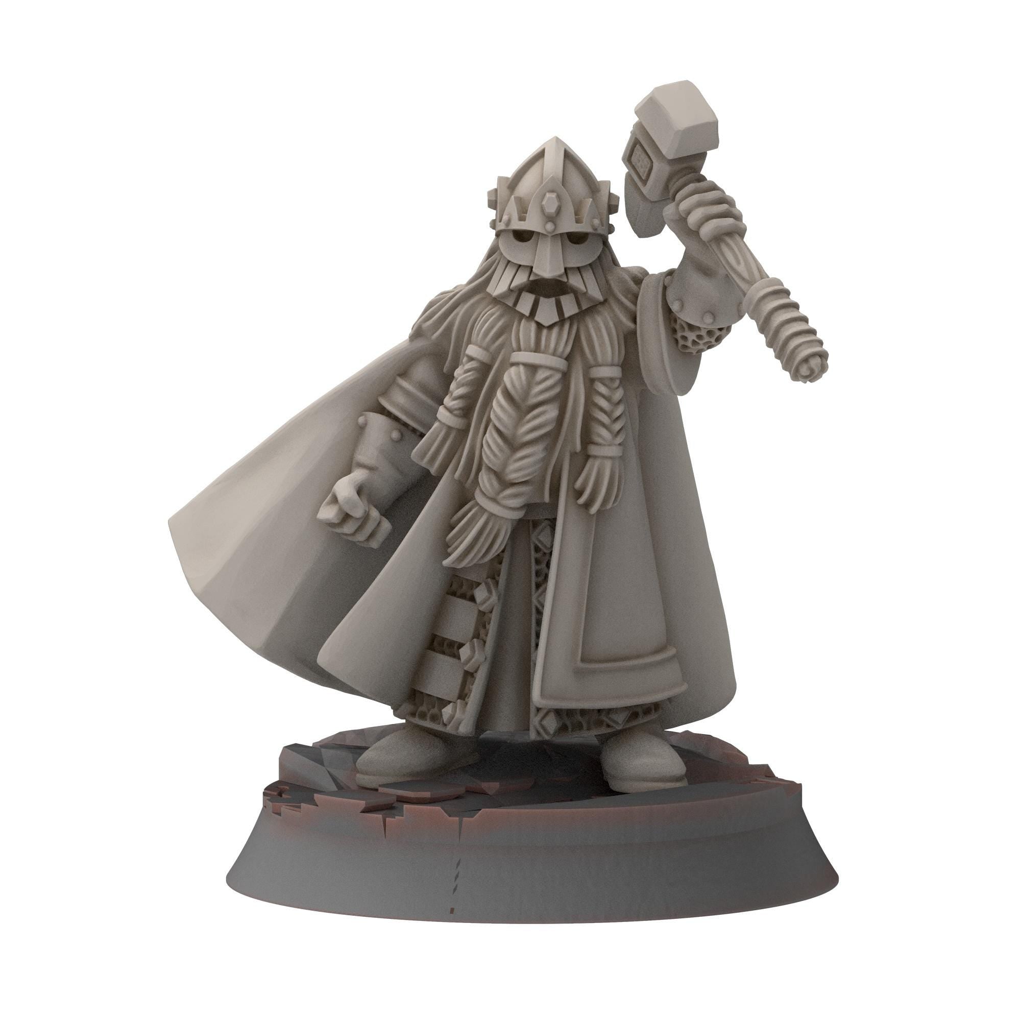 Dwarves - King Svuirr & Wodin - Stonewards - Steelhalls - Medbury miniatures