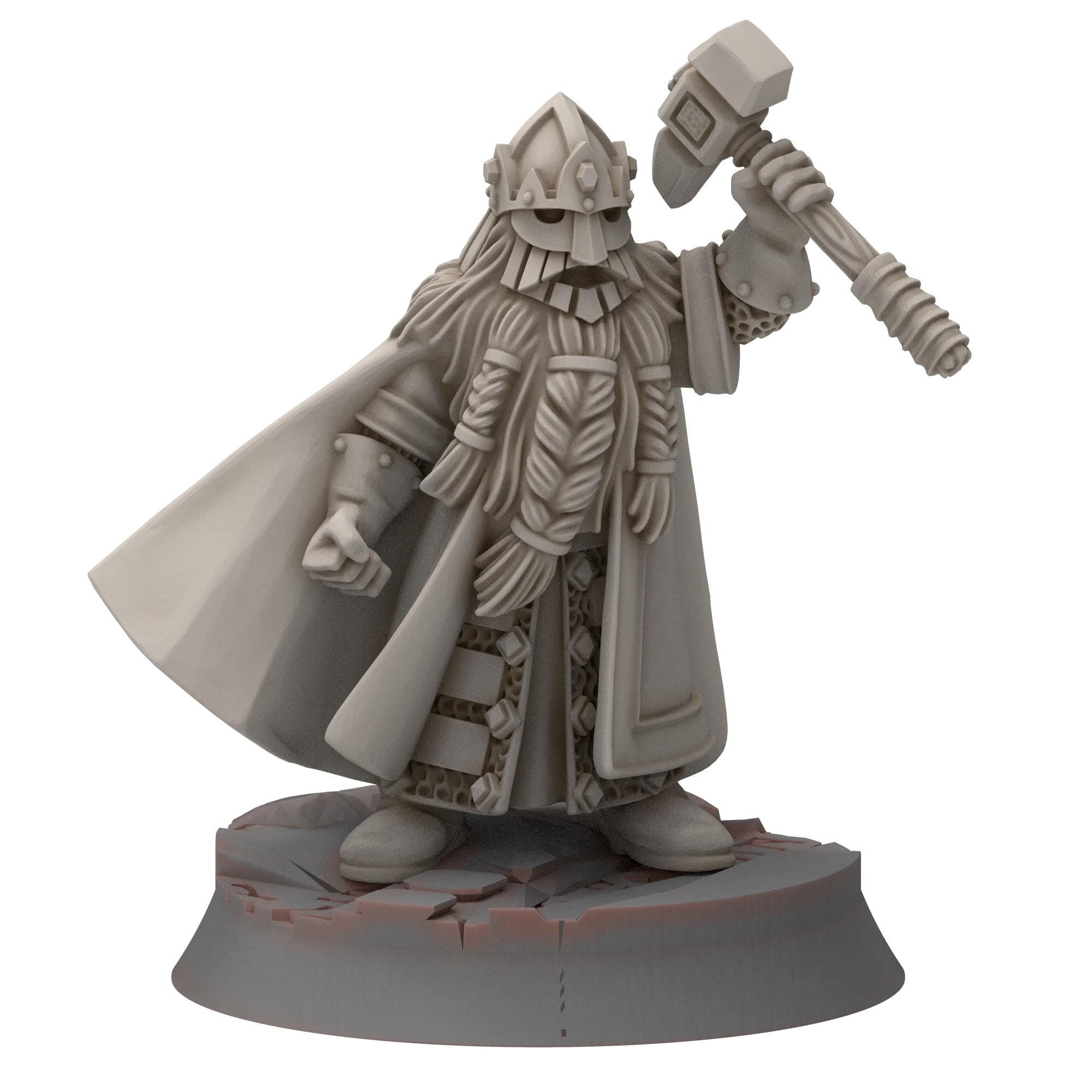 Dwarves - King Svuirr & Wodin - Stonewards - Steelhalls - Medbury miniatures