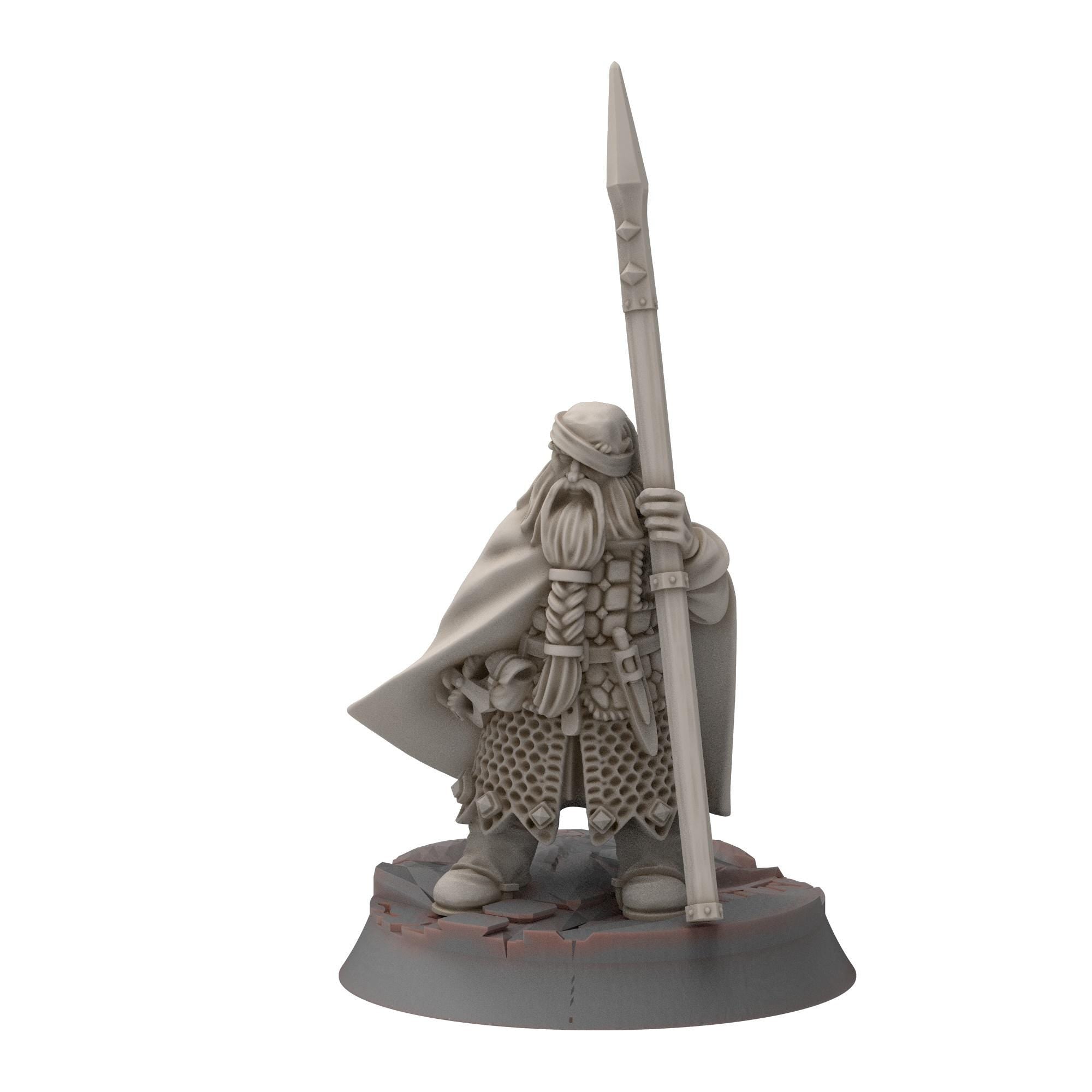 Dwarves - King Svuirr & Wodin - Stonewards - Steelhalls - Medbury miniatures