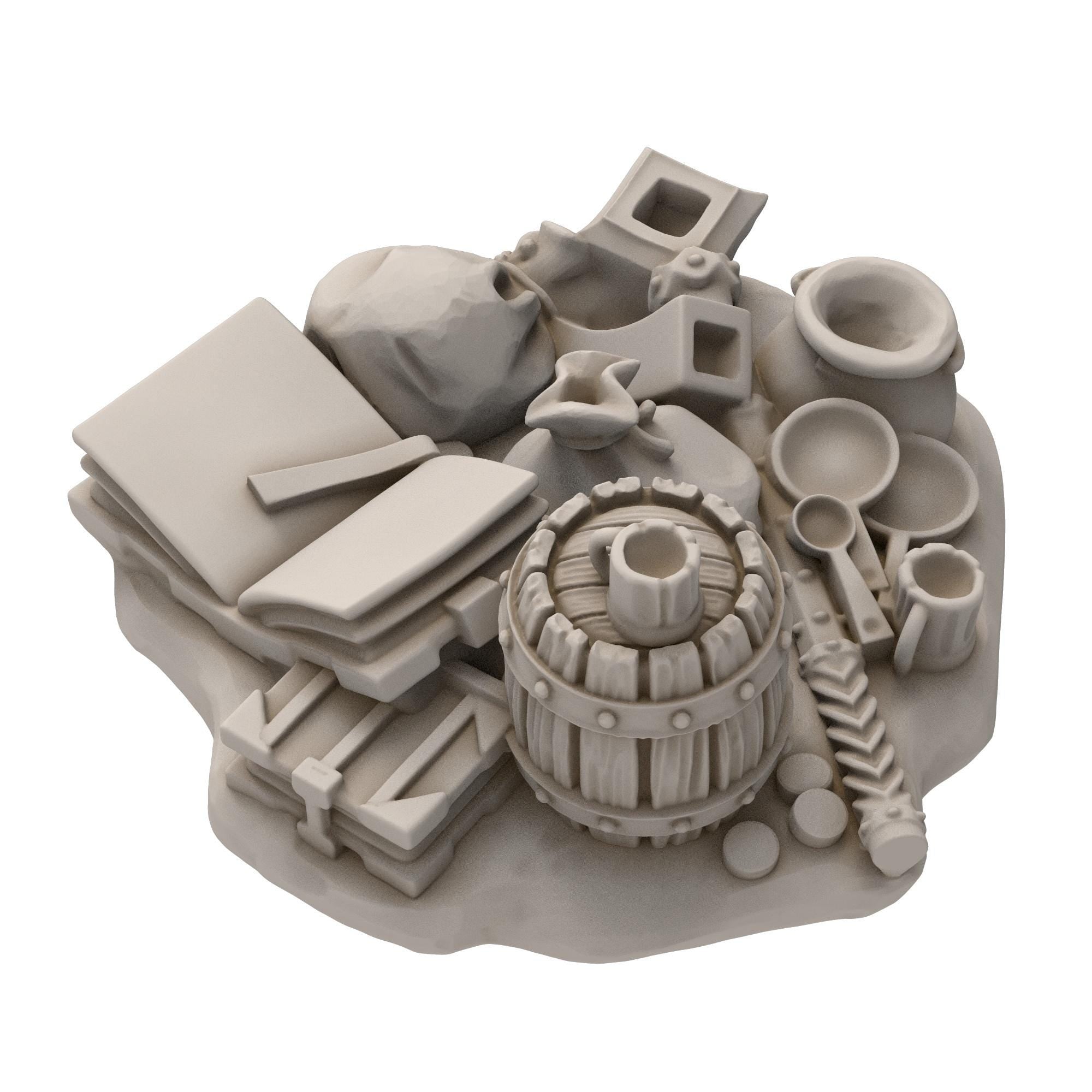Dwarves - Dwarf x6 objective markers - Stonewards - Steelhalls - Medbury miniatures
