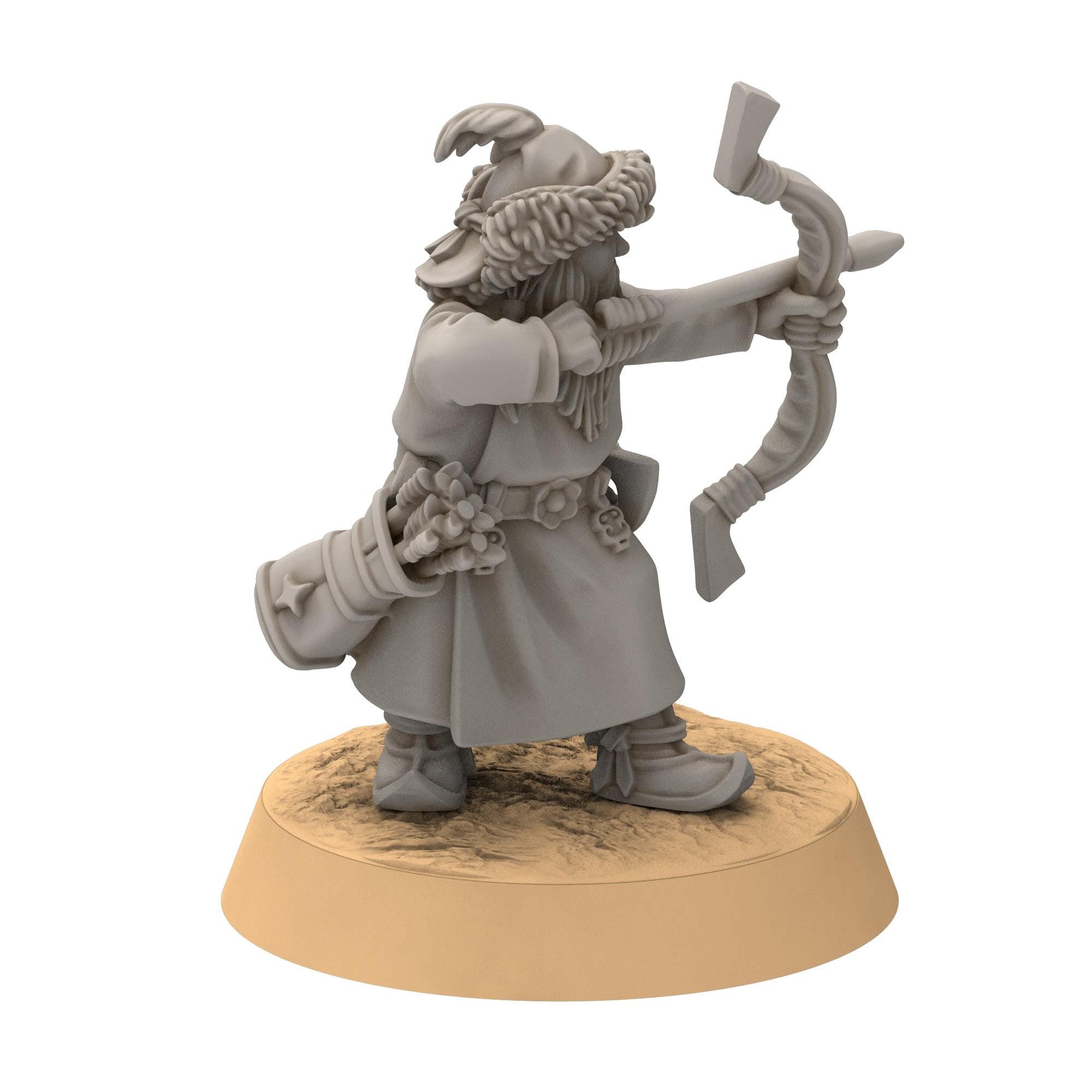 Dwarves - Steppe Dwarf Archers - Stonewards - Steelhalls - Medbury miniatures