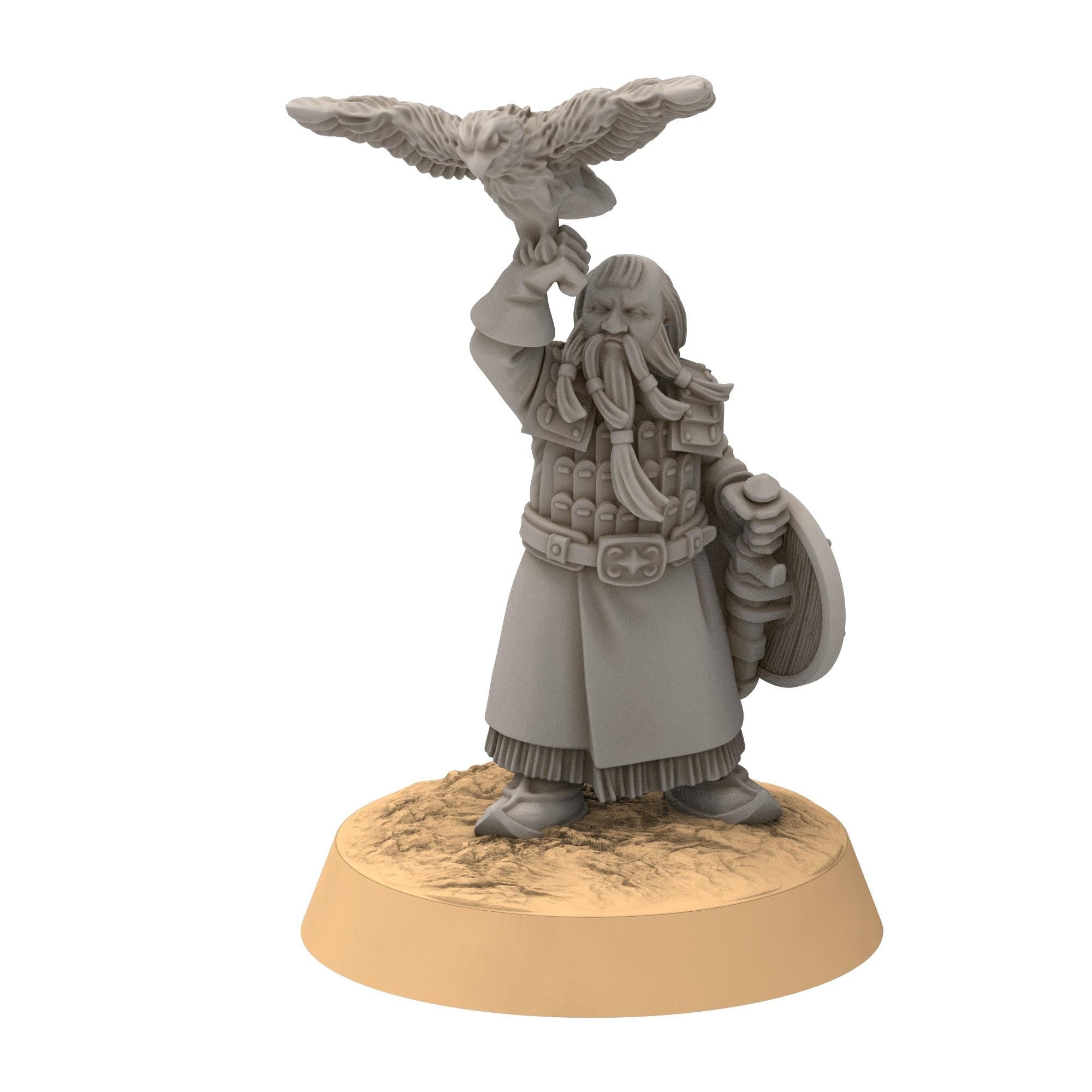 Dwarves - Steppe Dwarf Commanders - Stonewards - Steelhalls - Medbury miniatures