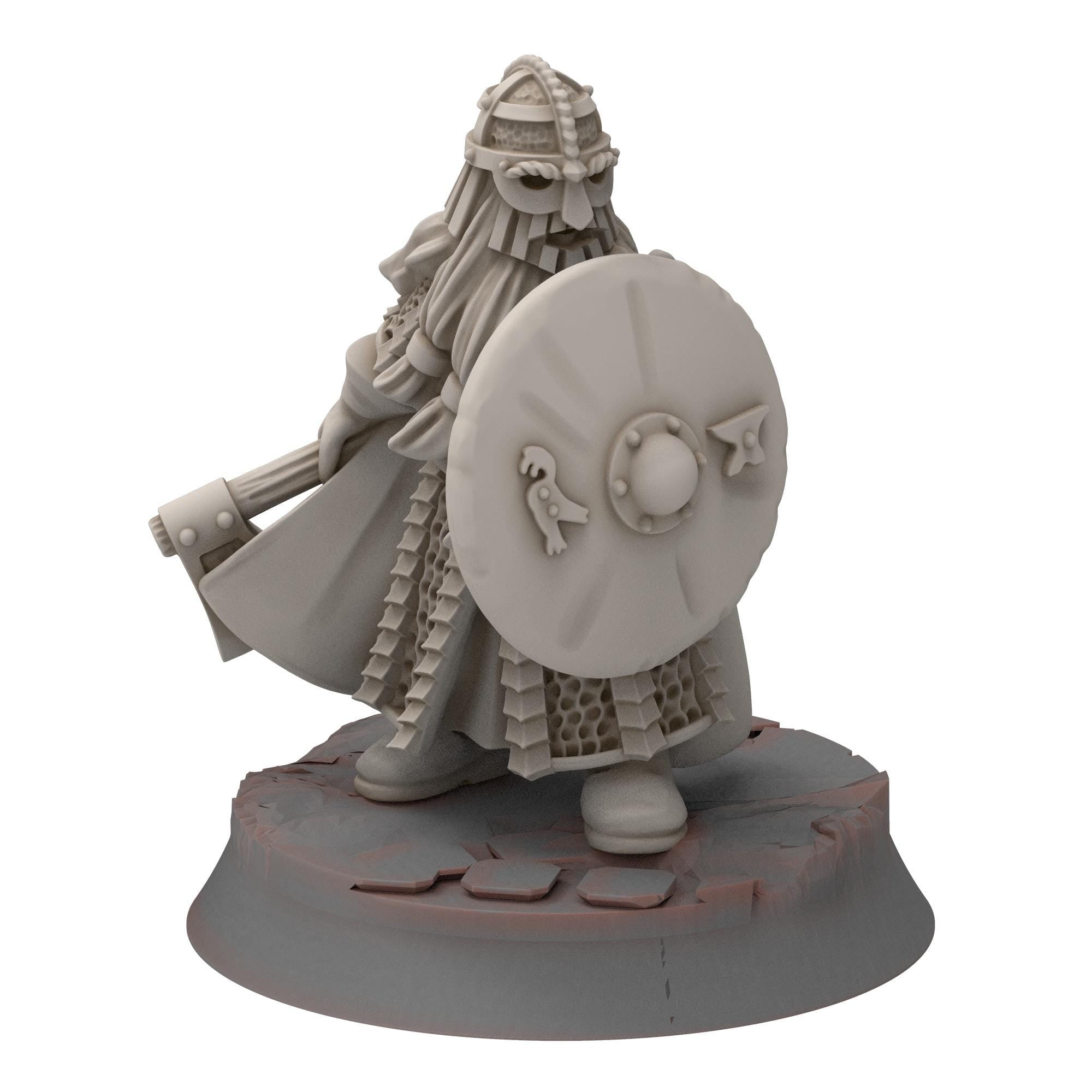 Dwarves - Dwarf Shieldbearer - Stonewards - Steelhalls - Medbury miniatures
