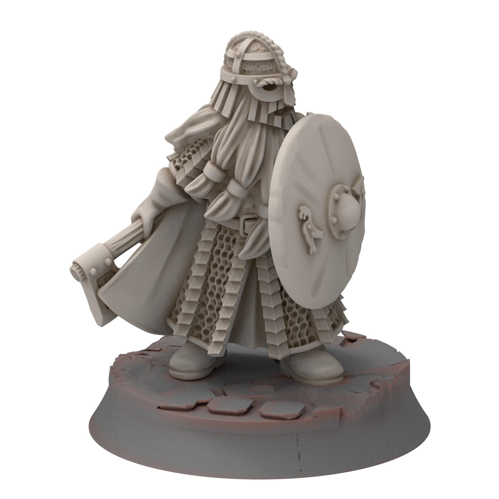 Dwarves - Dwarf Shieldbearer - Stonewards - Steelhalls - Medbury miniatures
